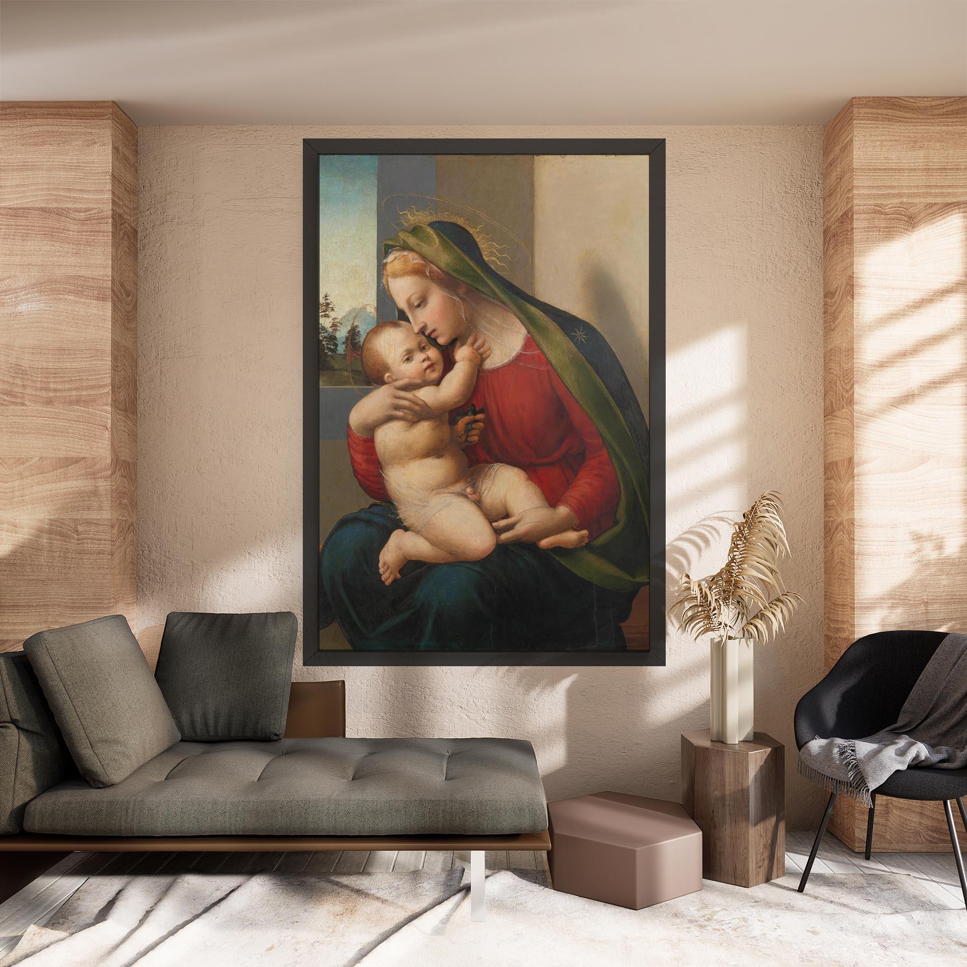 Leinwandbild Madonna And Child mockup 8