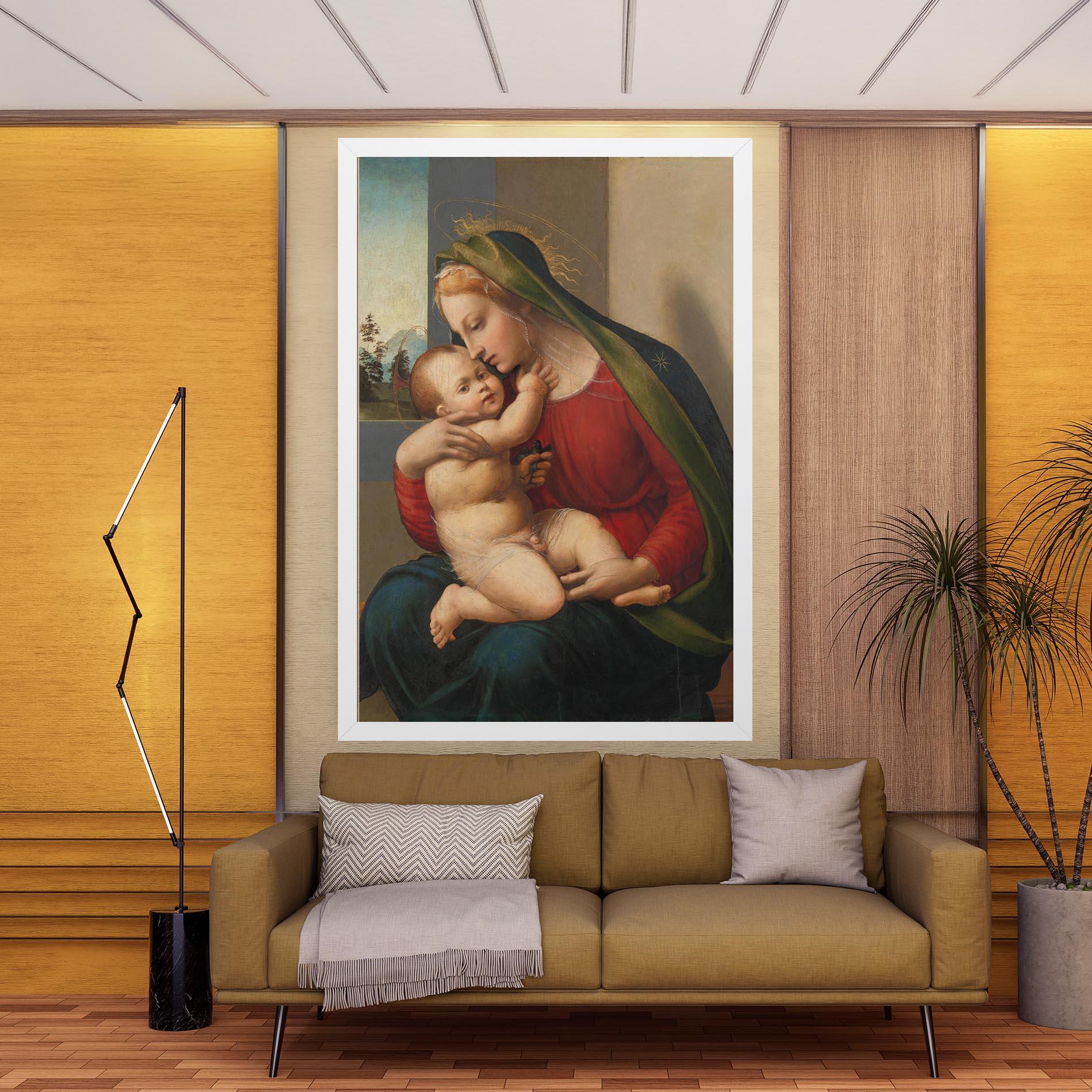 Leinwandbild Madonna And Child mockup 9