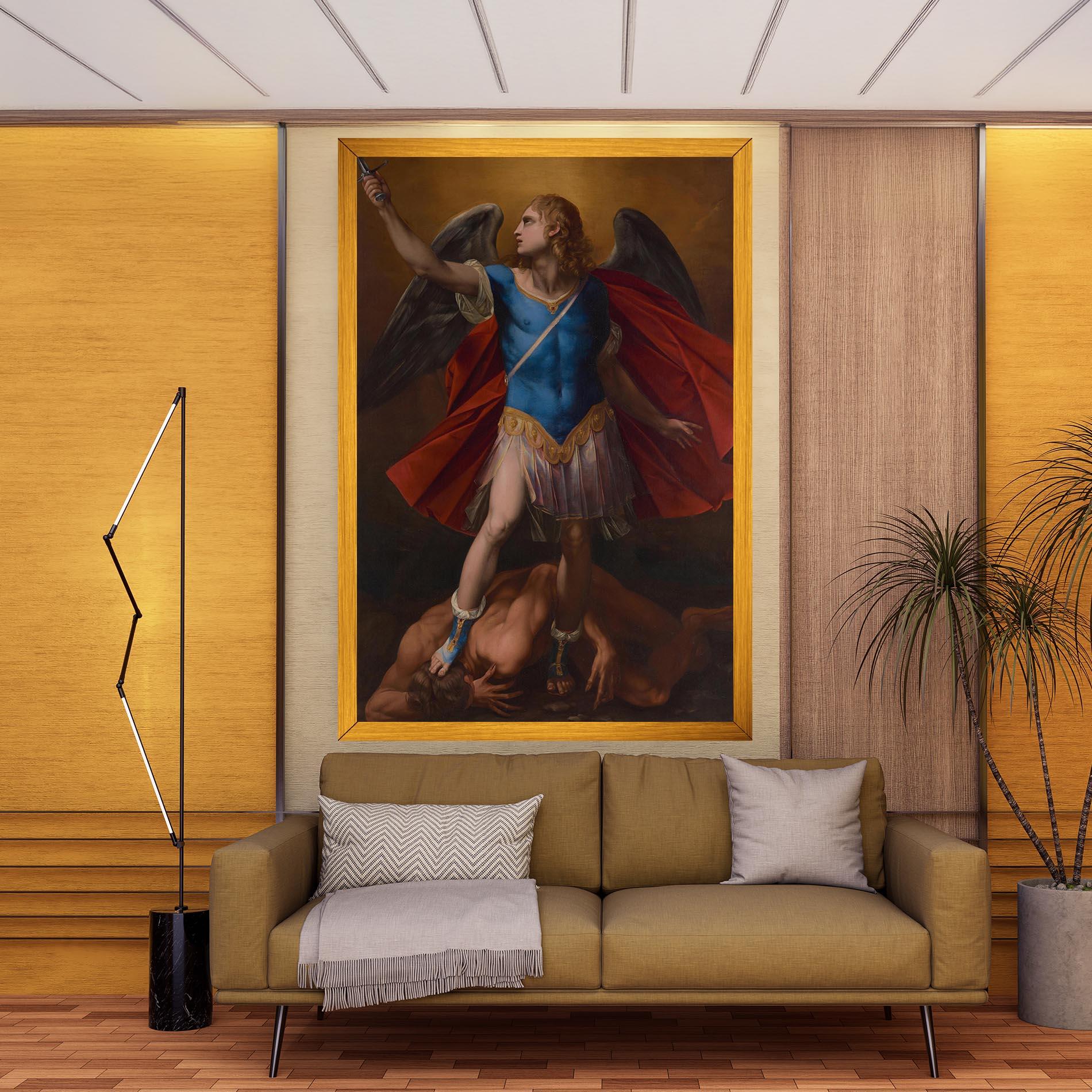 Leinwandbild Sword In Upraised mockup 9