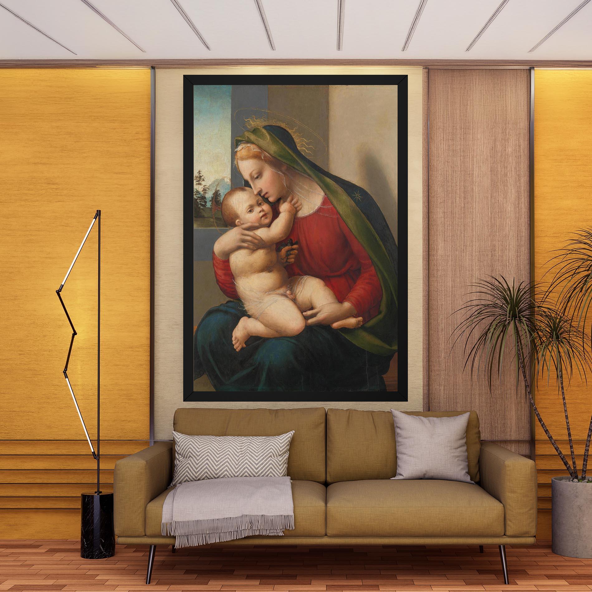 Leinwandbild Madonna And Child mockup 9