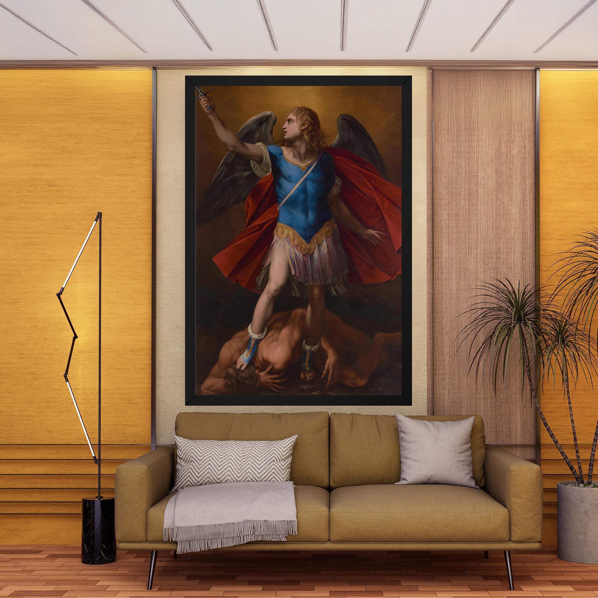 Leinwandbild Sword In Upraised mockup 9