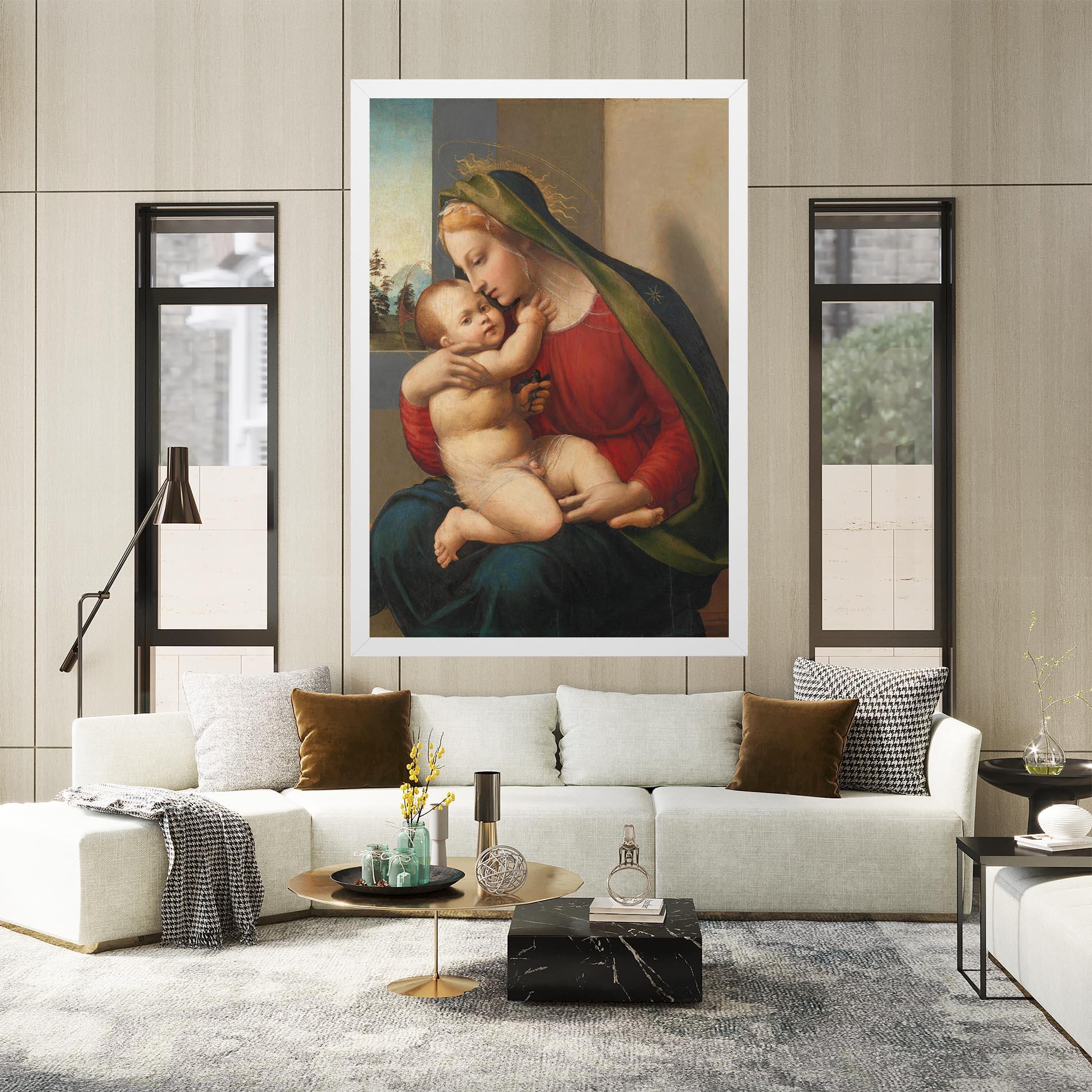 Leinwandbild Madonna And Child mockup 2