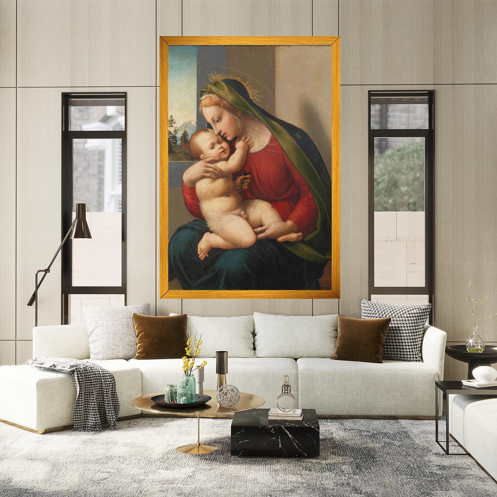 Leinwandbild Madonna And Child mockup 2