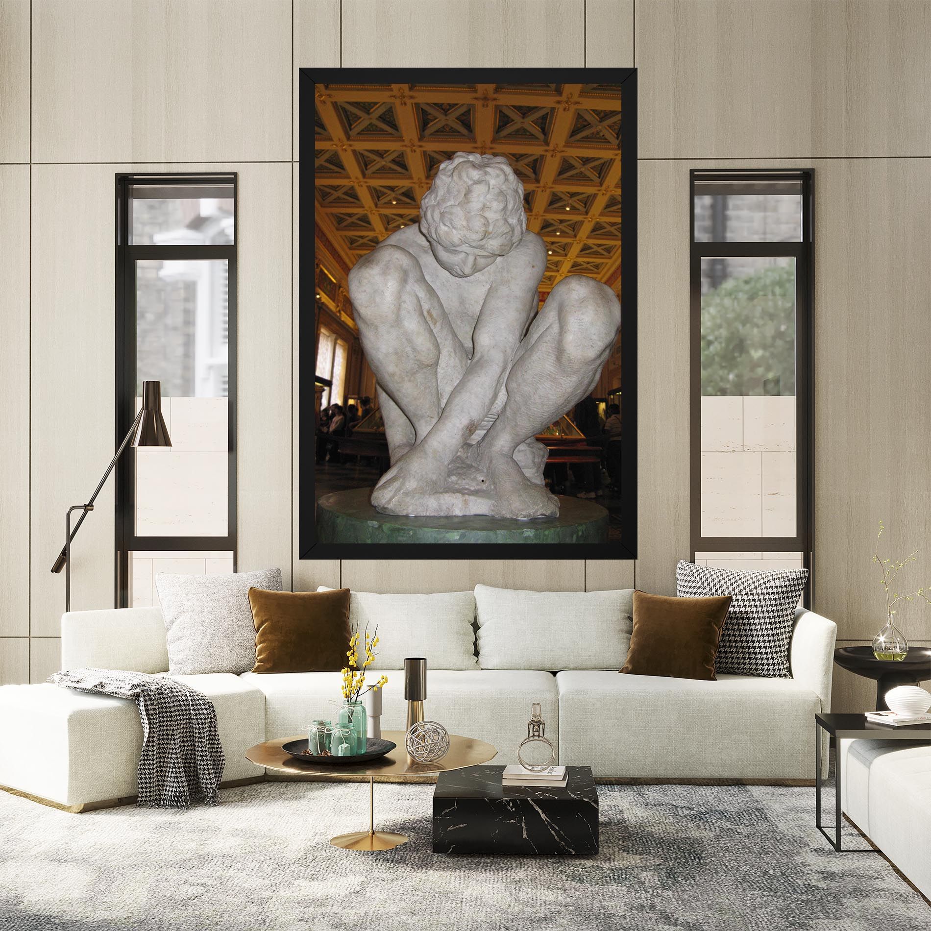 Crouching Boy mockup 2