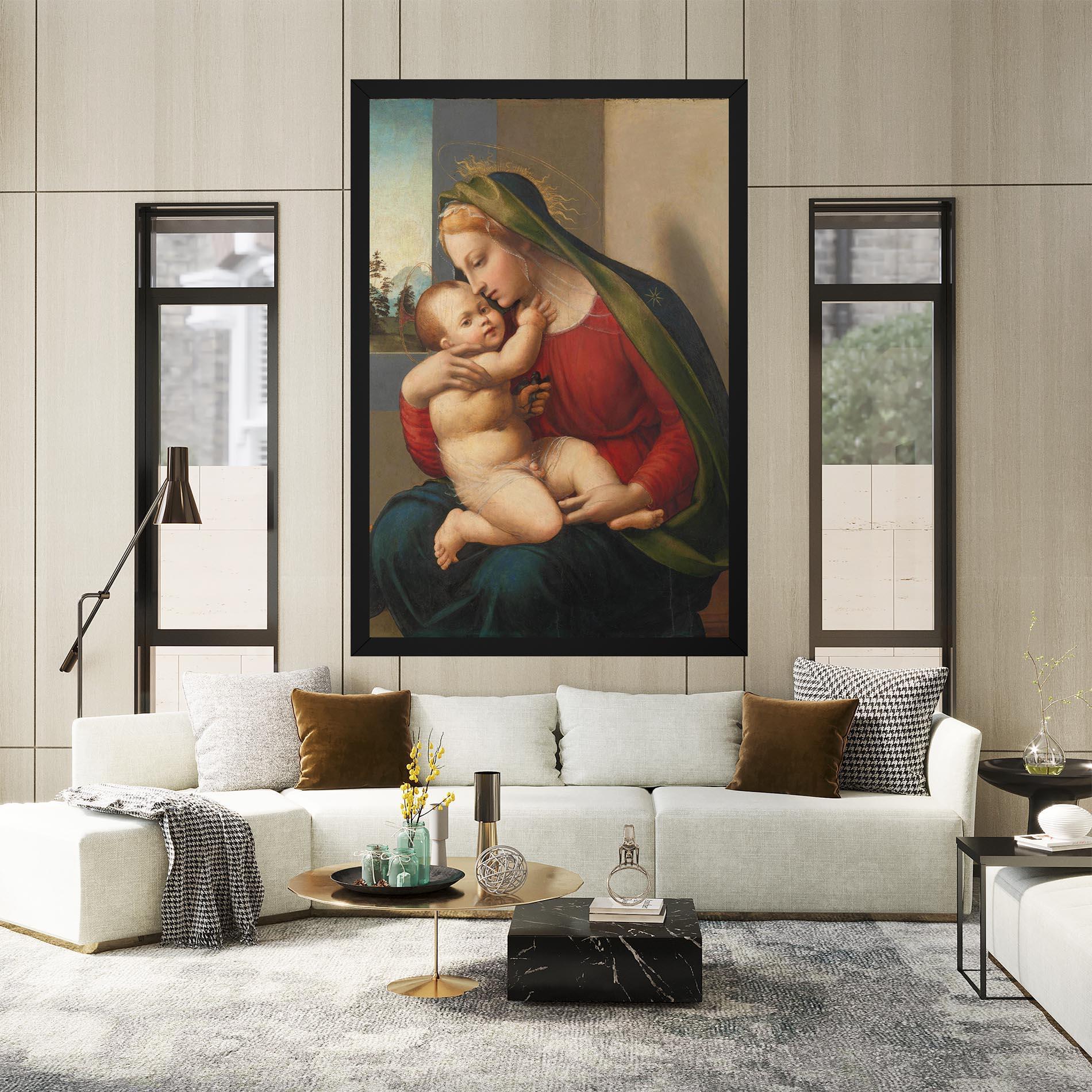 Leinwandbild Madonna And Child mockup 2