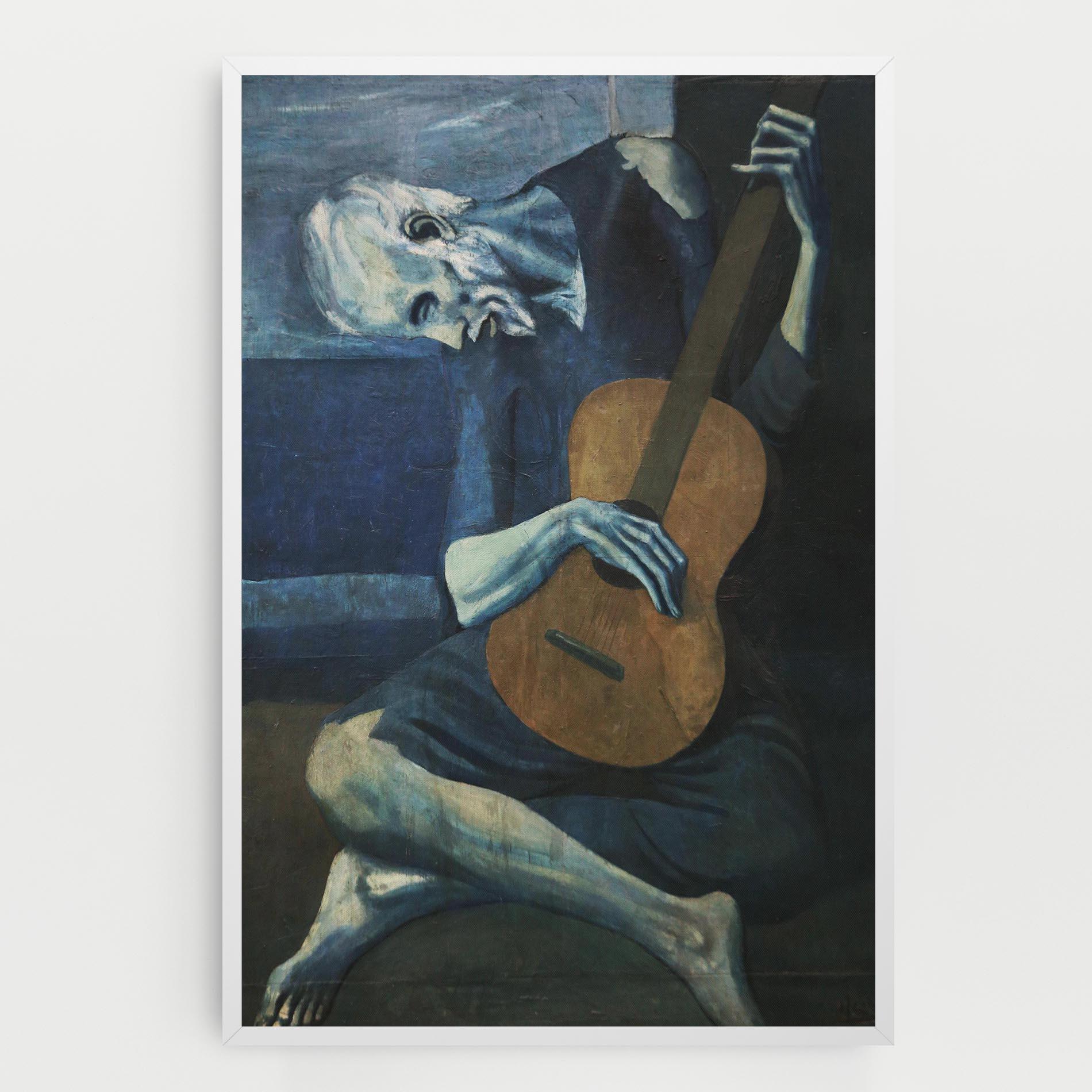 Leinwandbild Old Guitarist mockup 0