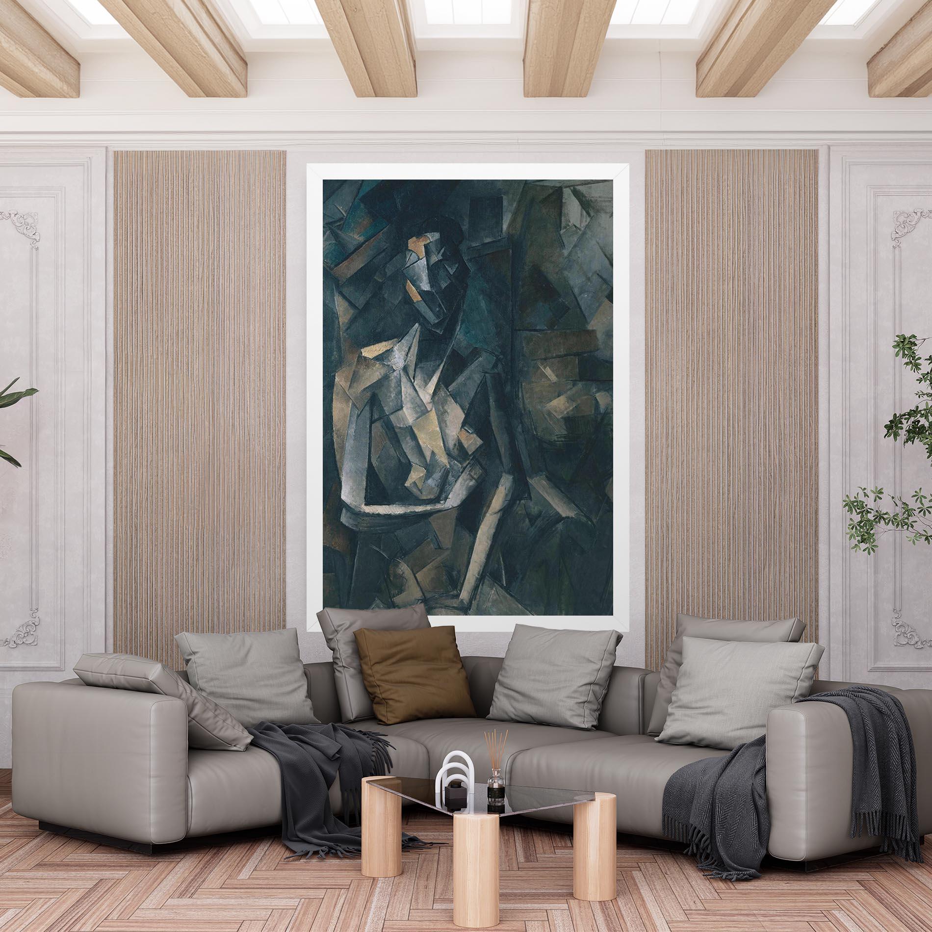 Leinwandbild Dans Un Fauteuil mockup 6