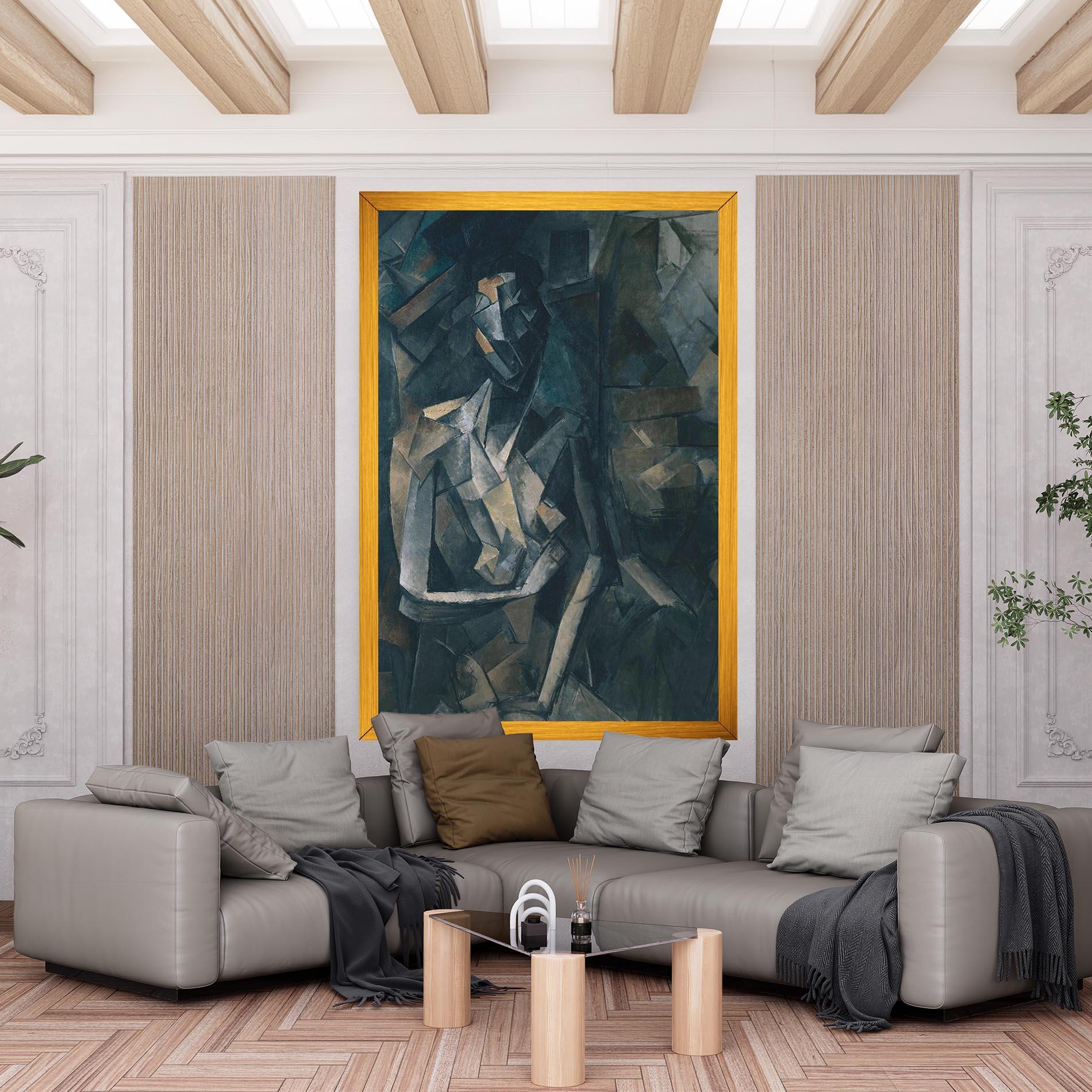 Leinwandbild Dans Un Fauteuil mockup 6