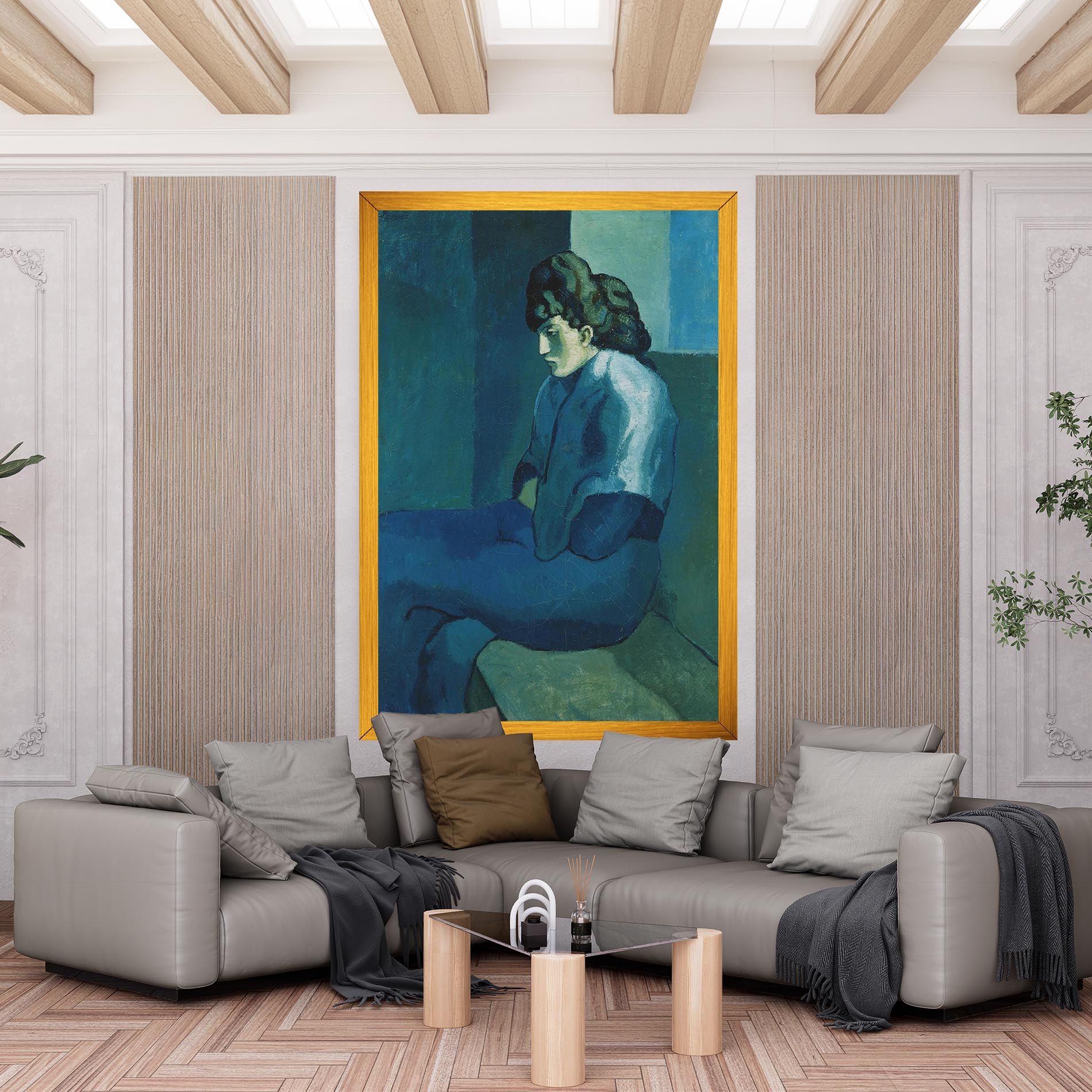 Femme Assise mockup 6