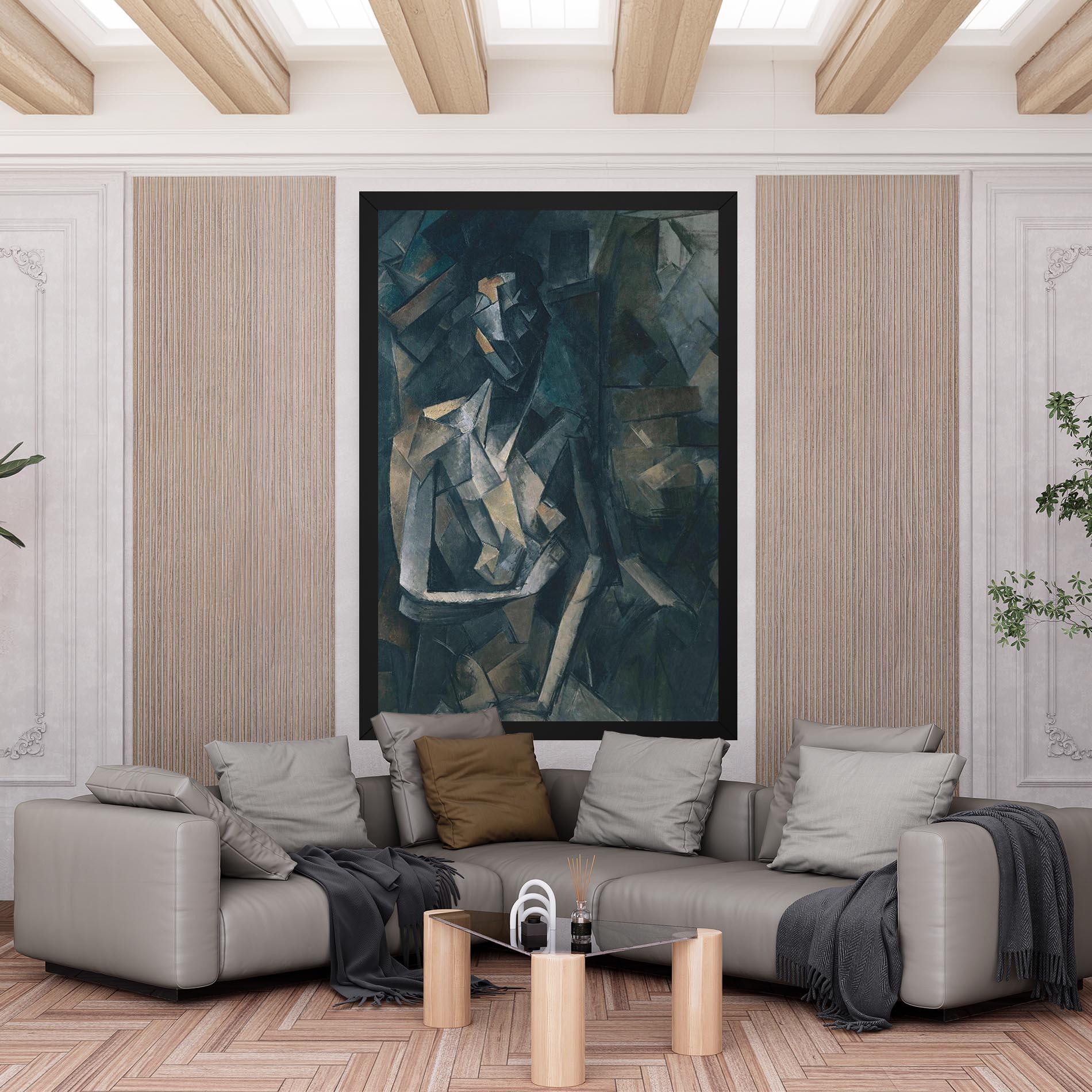 Leinwandbild Dans Un Fauteuil mockup 6