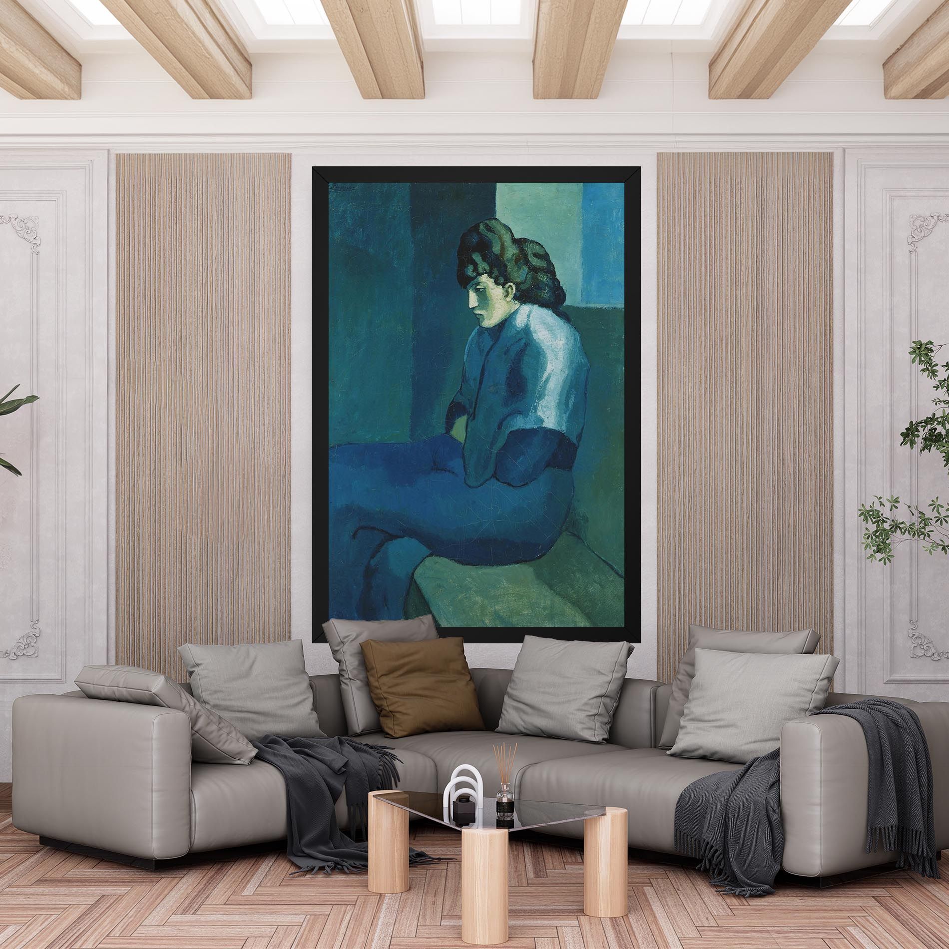 Femme Assise mockup 6