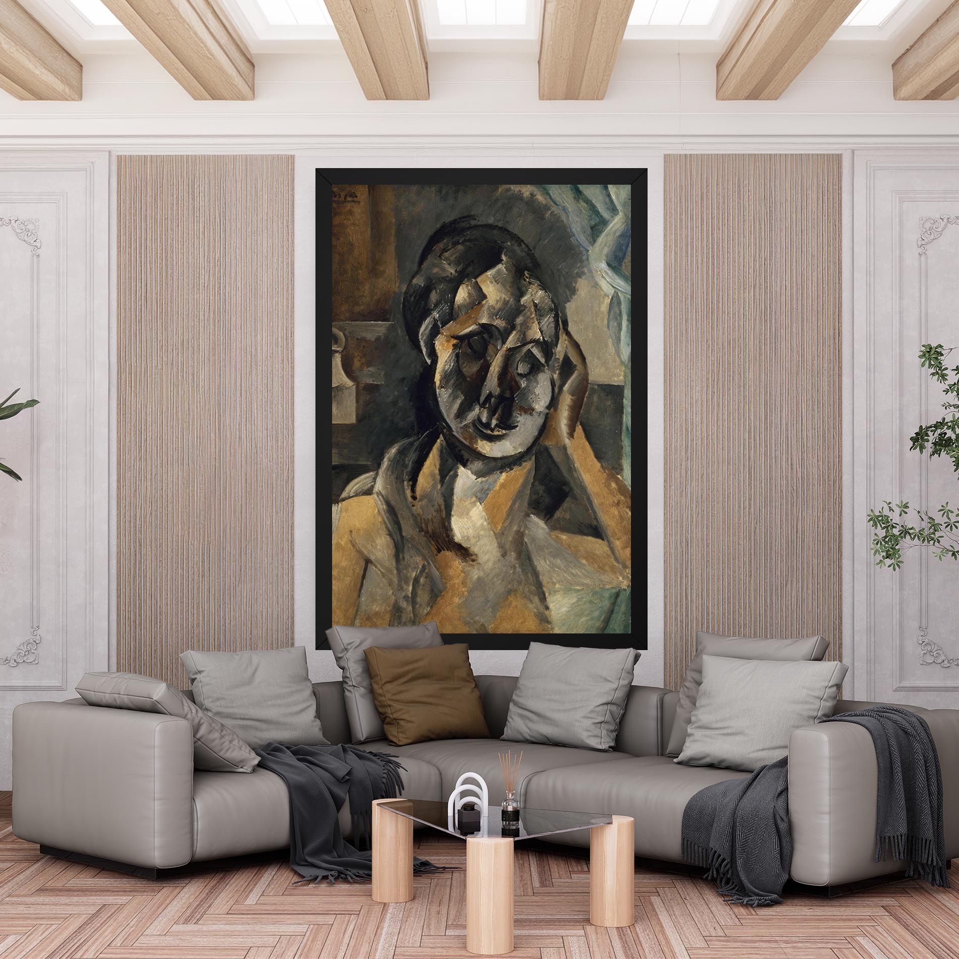 Woman With Mustard mockup 6