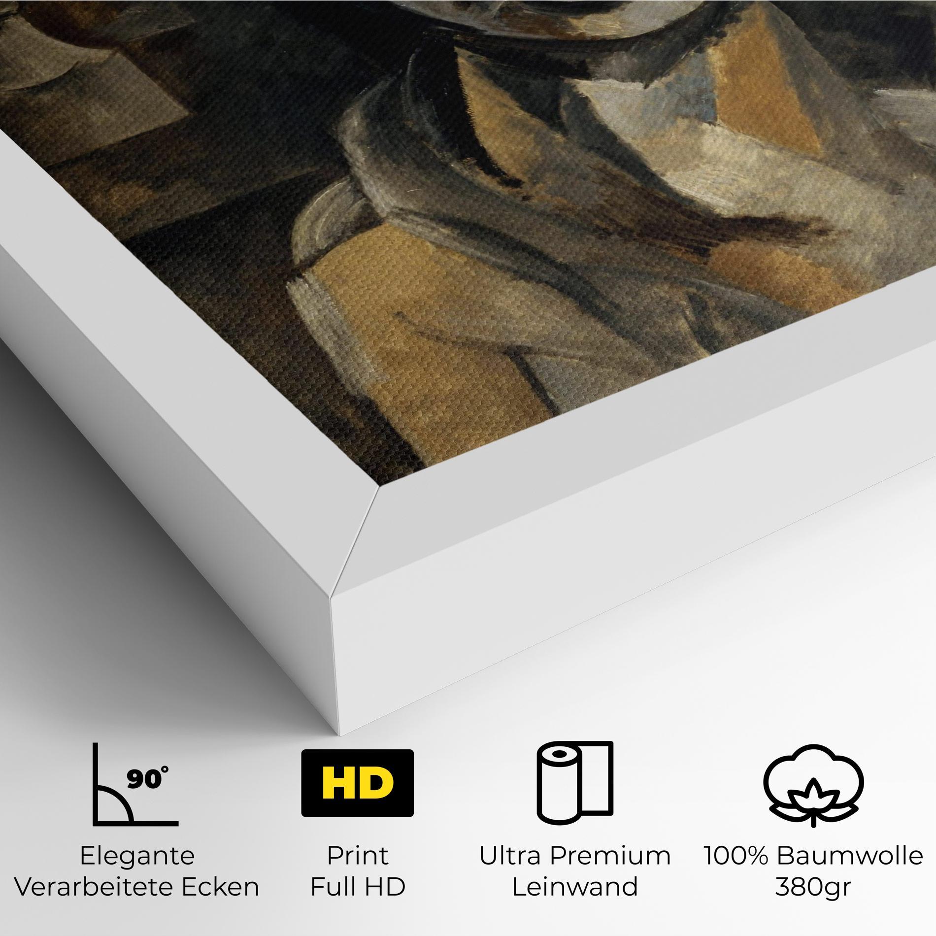 Leinwandbild Woman With Mustard mockup 4