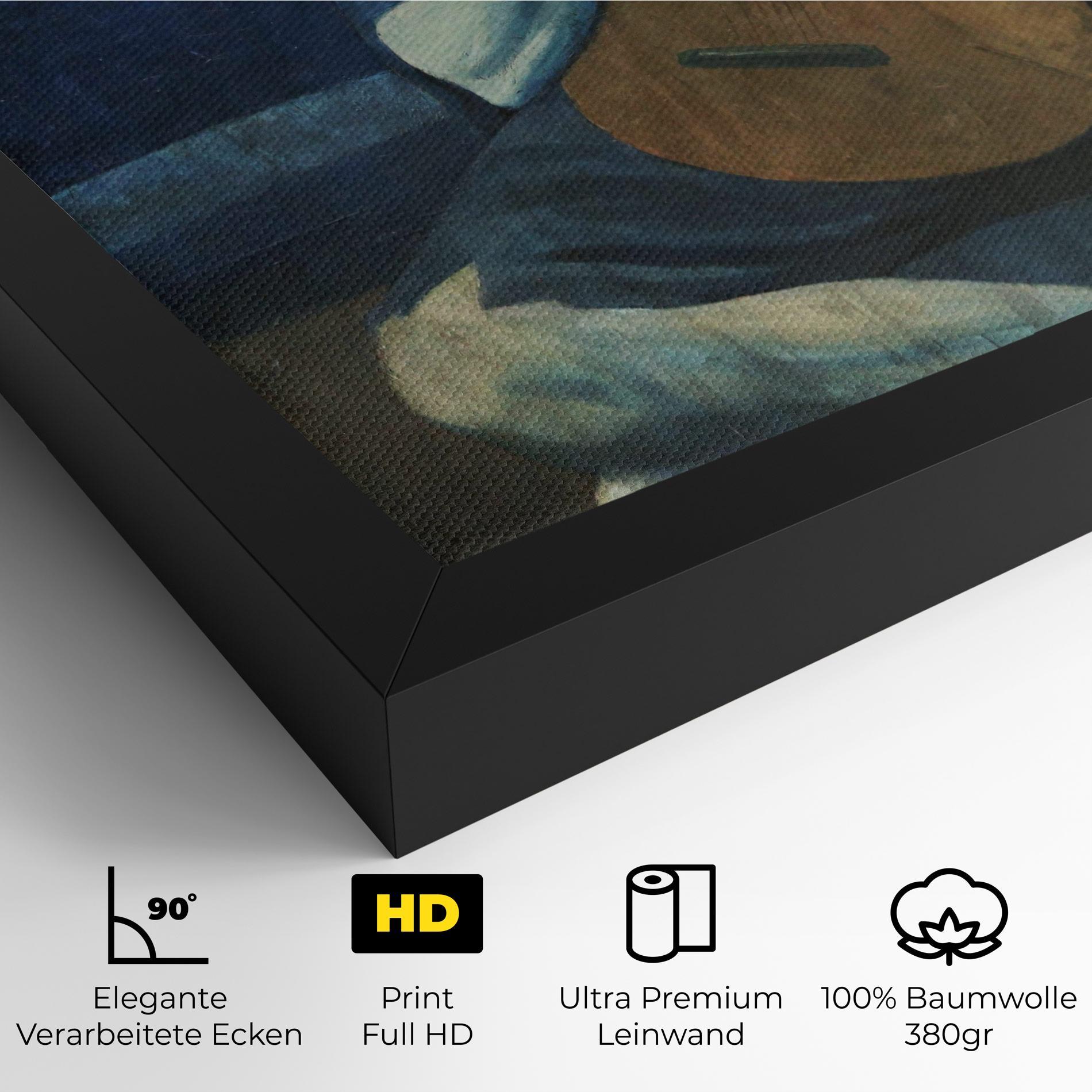 Leinwandbild Old Guitarist mockup 4