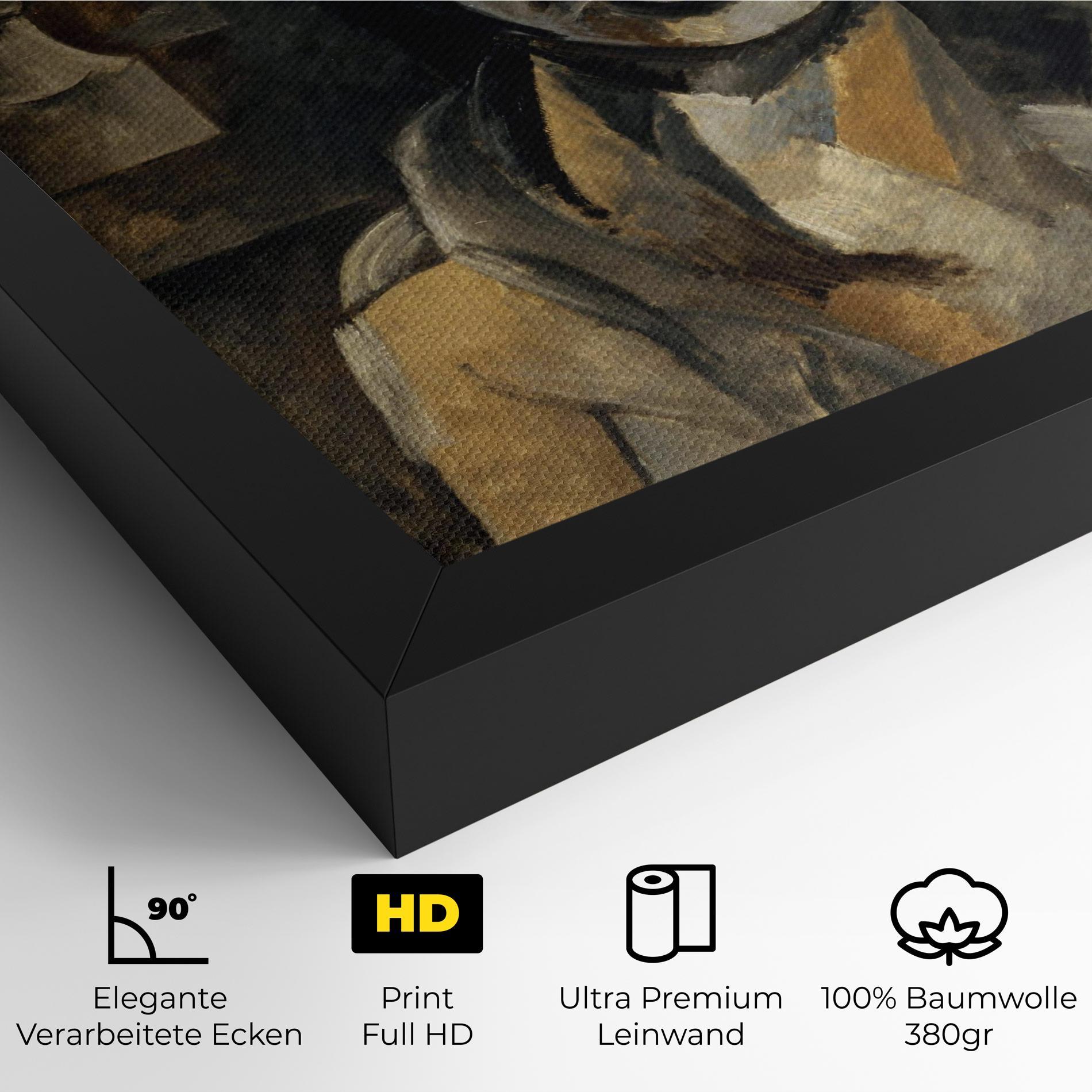 Leinwandbild Woman With Mustard mockup 4