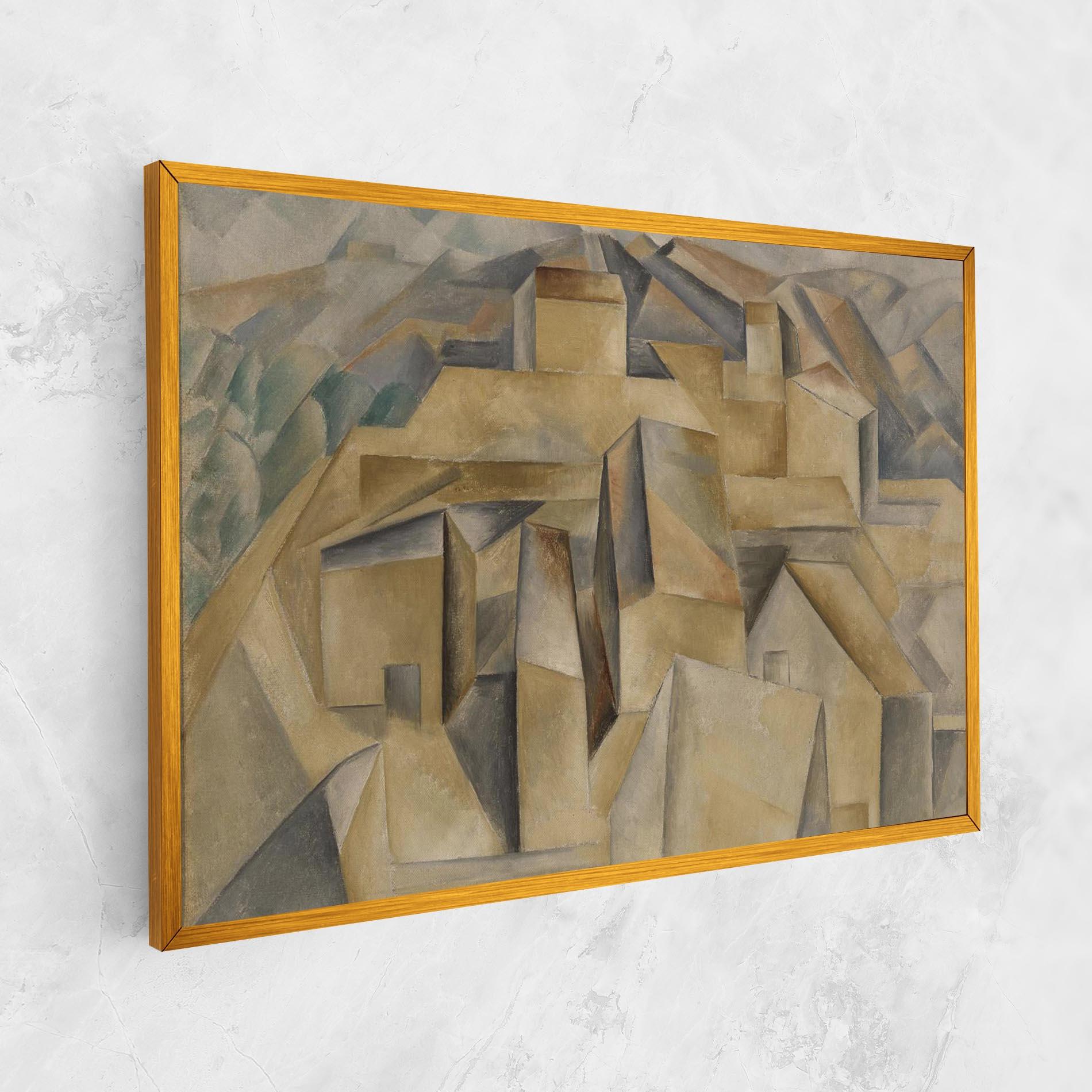 Leinwandbild Houses On The Hill mockup 1