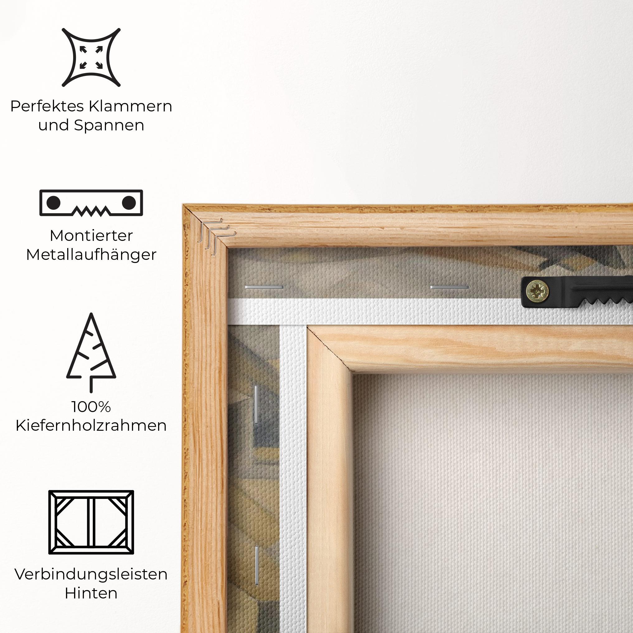 Leinwandbild Houses On The Hill mockup 5