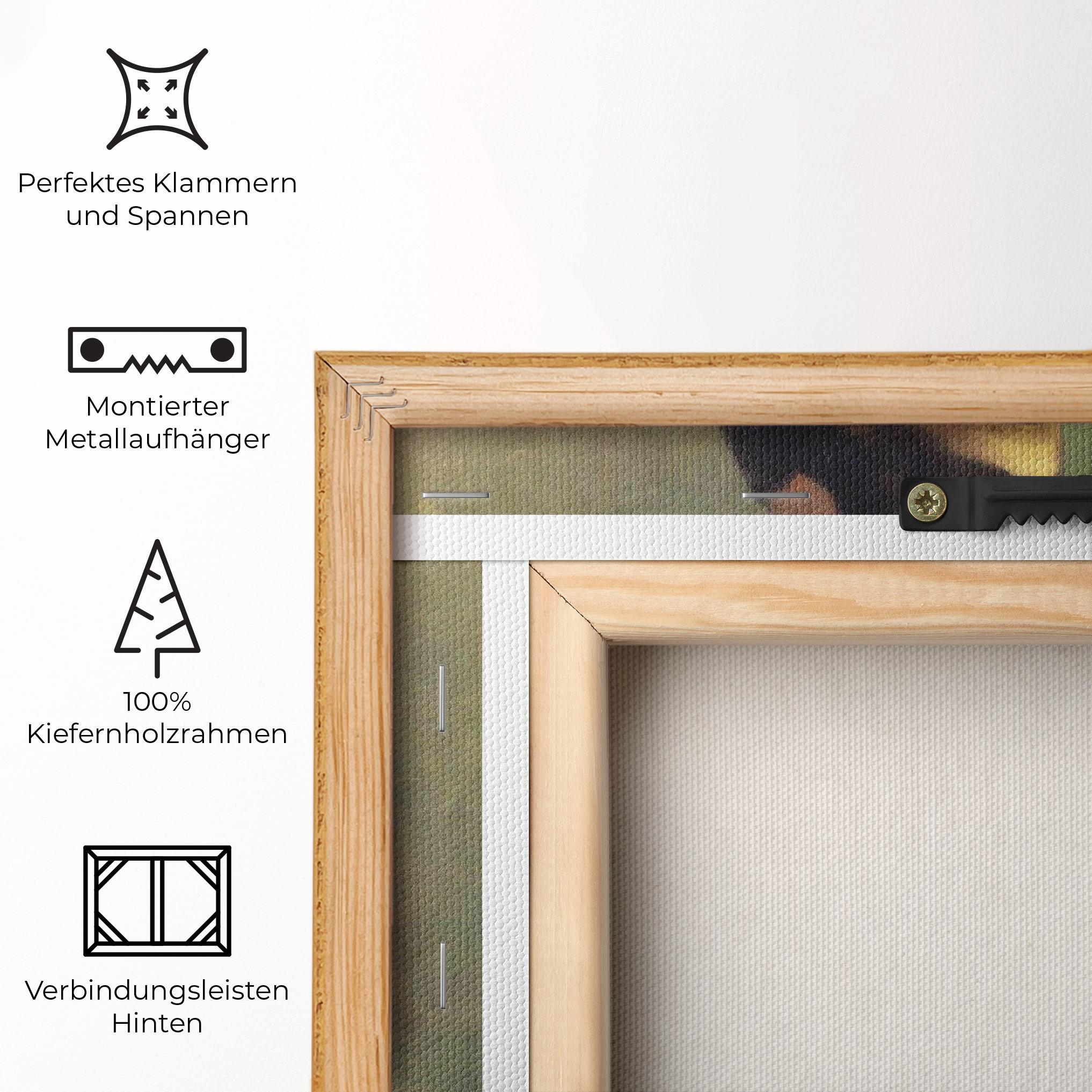 Leinwandbild Lady With A Fan mockup 5