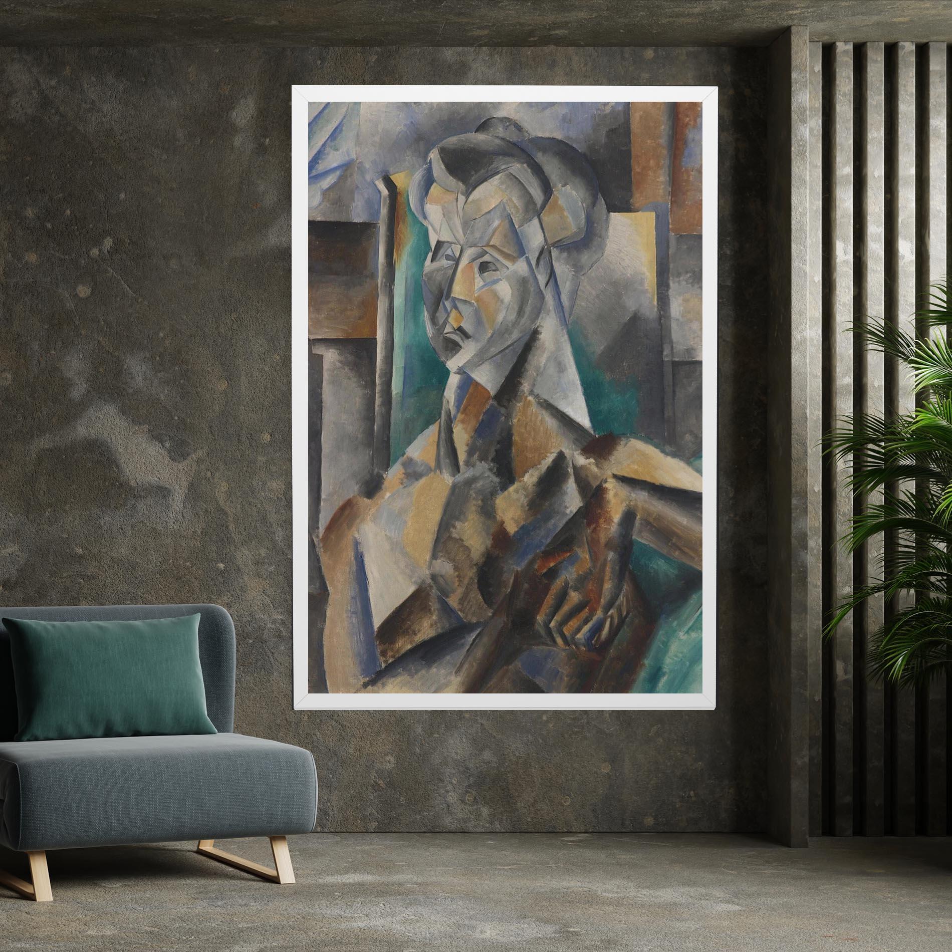 Leinwandbild Buste De Femme mockup 7