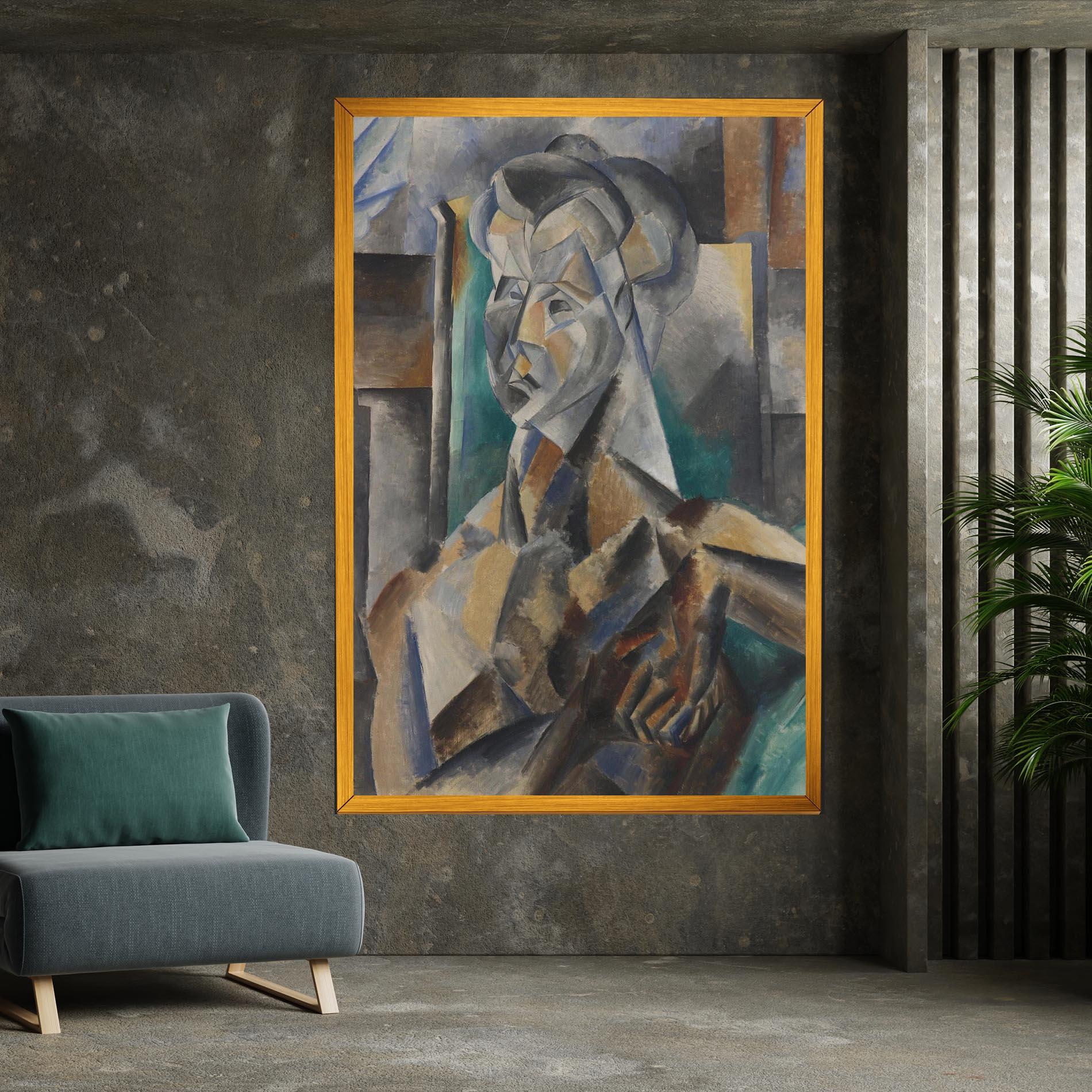 Leinwandbild Buste De Femme mockup 7