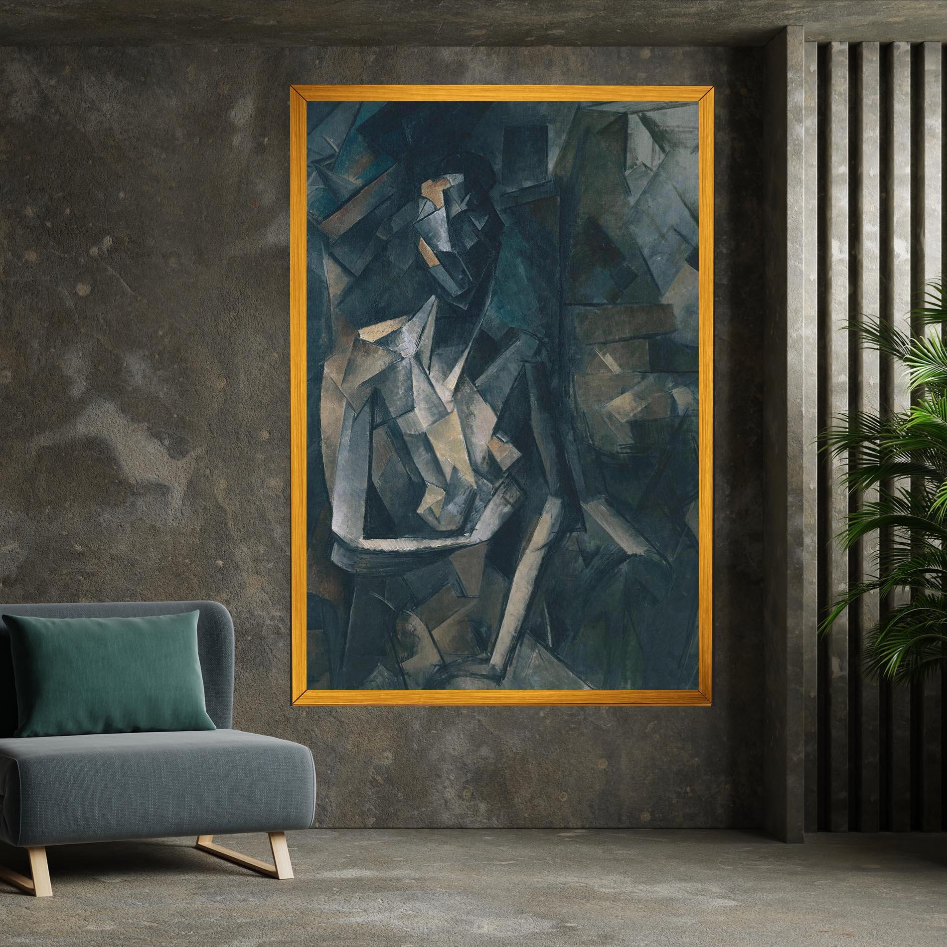 Leinwandbild Dans Un Fauteuil mockup 7