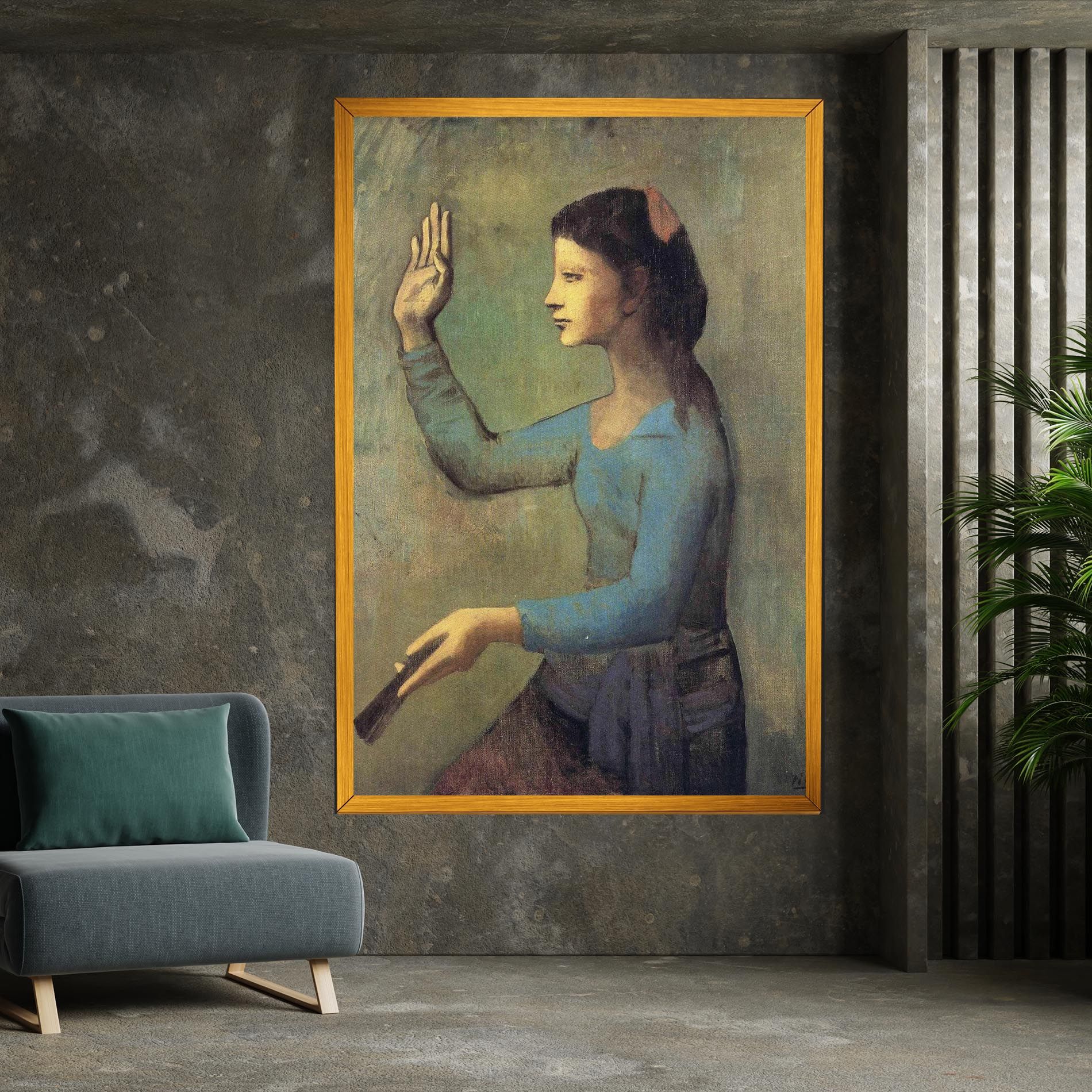 Lady With A Fan mockup 7