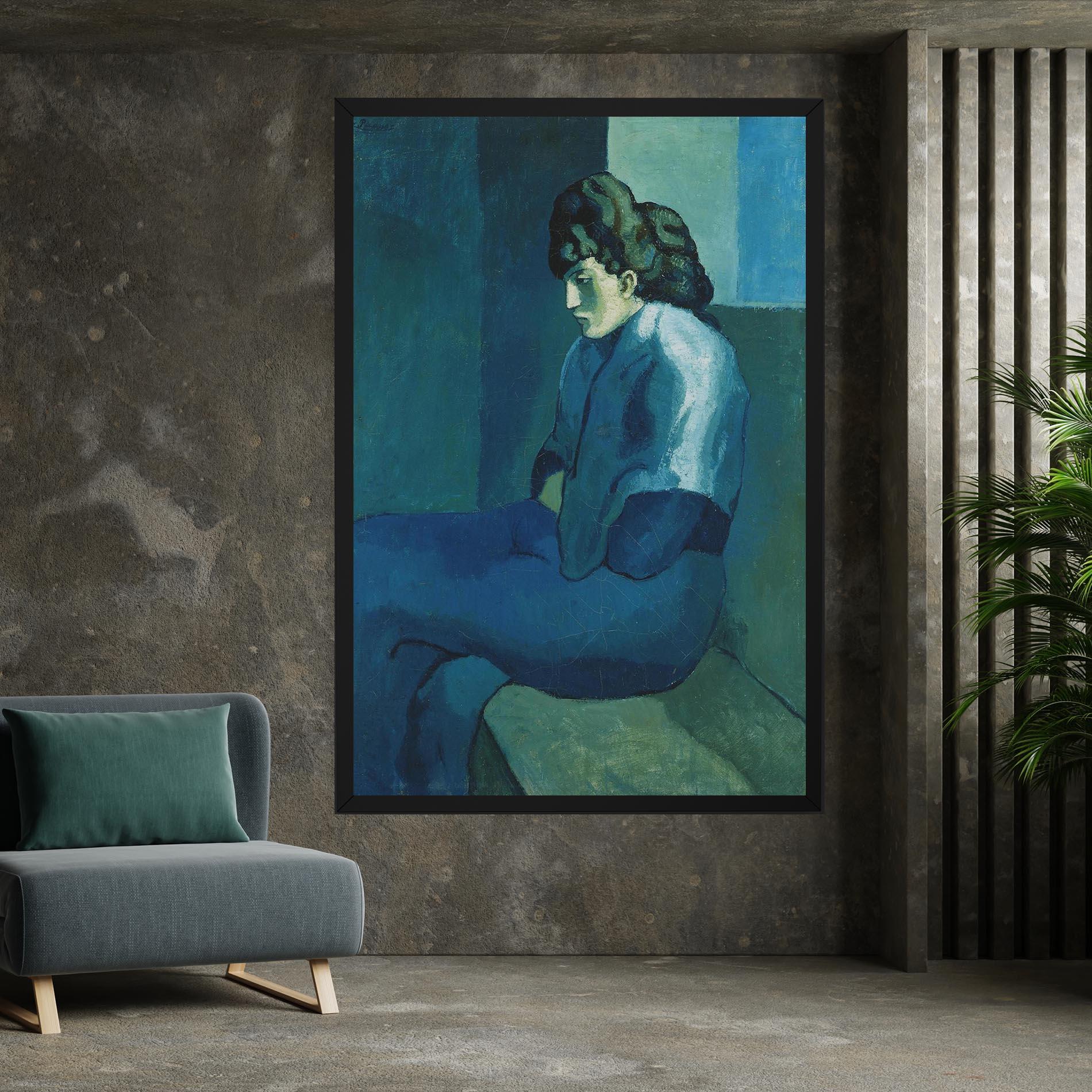 Leinwandbild Femme Assise mockup 7