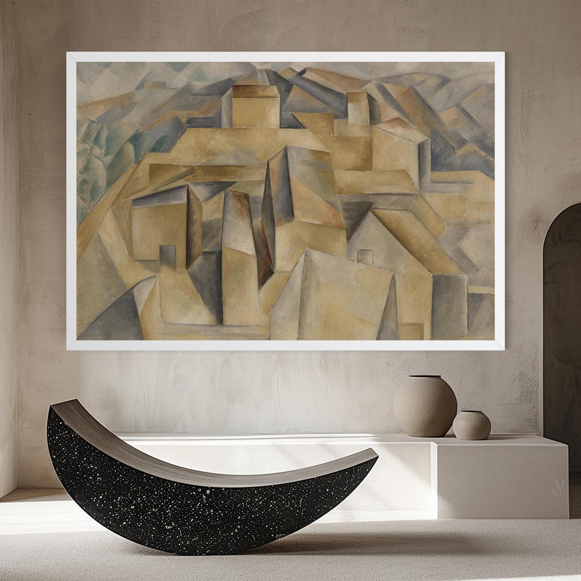 Leinwandbild Houses On The Hill mockup 8