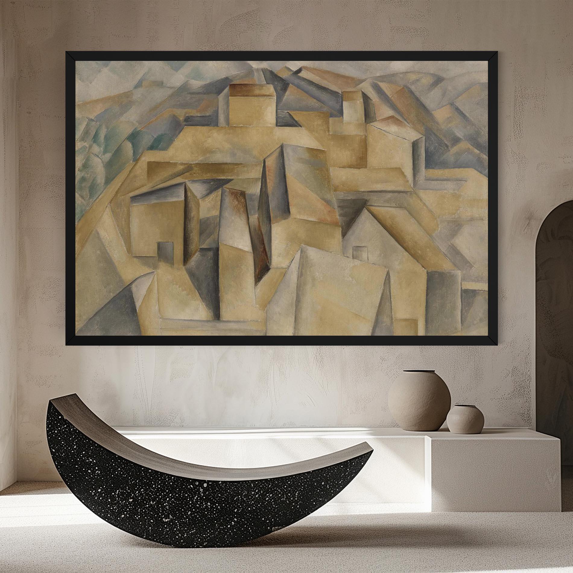 Leinwandbild Houses On The Hill mockup 8