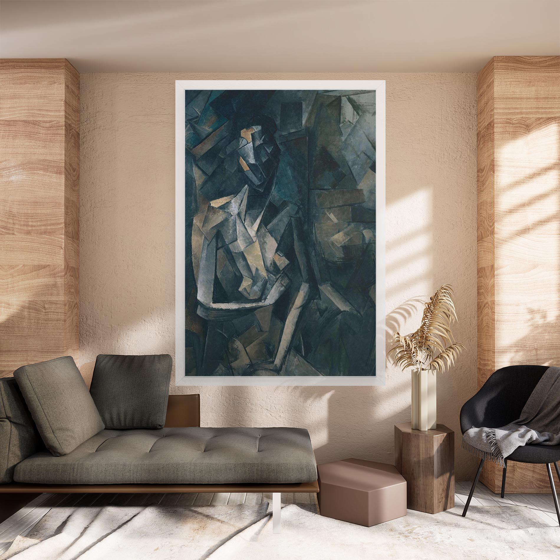 Leinwandbild Dans Un Fauteuil mockup 8