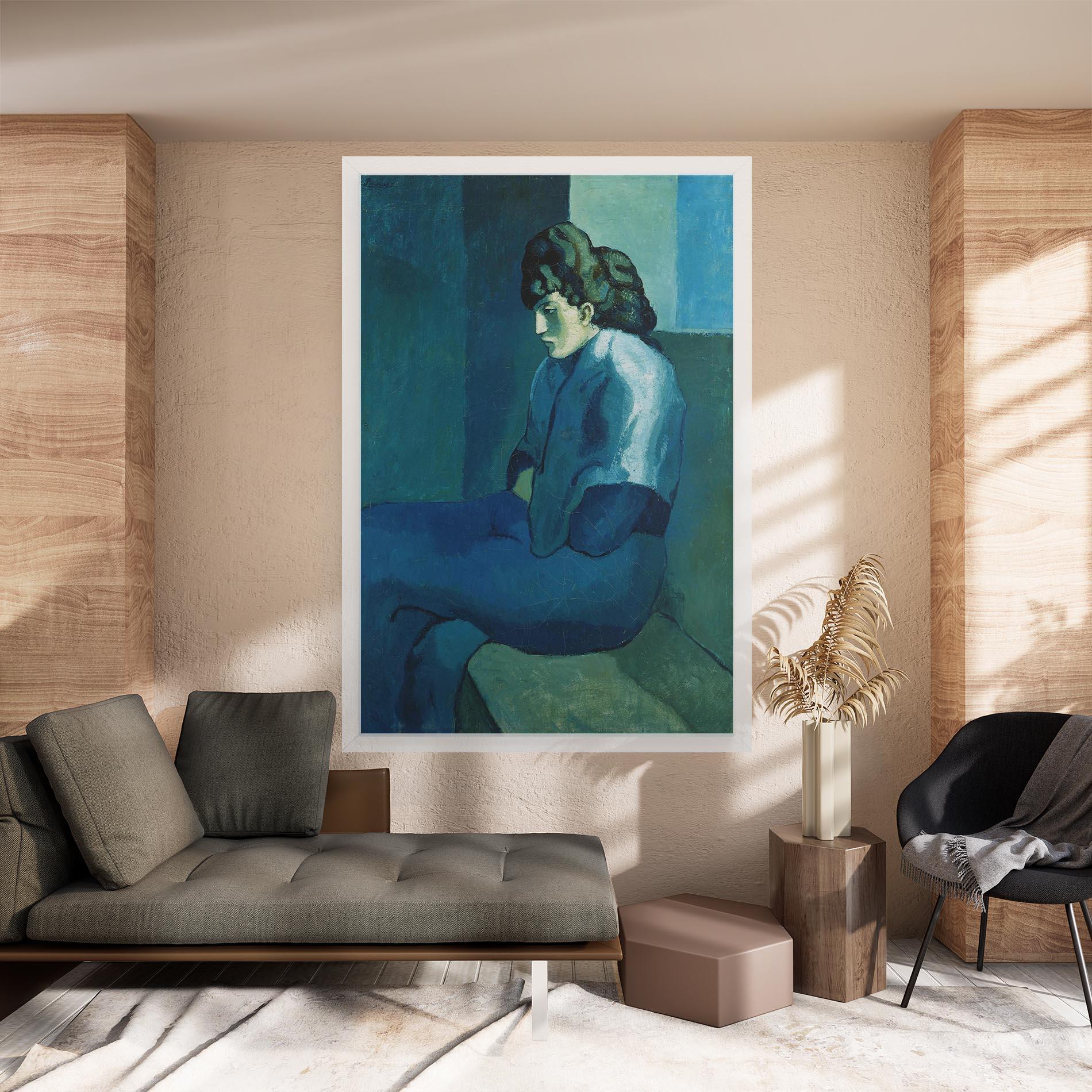 Leinwandbild Femme Assise mockup 8