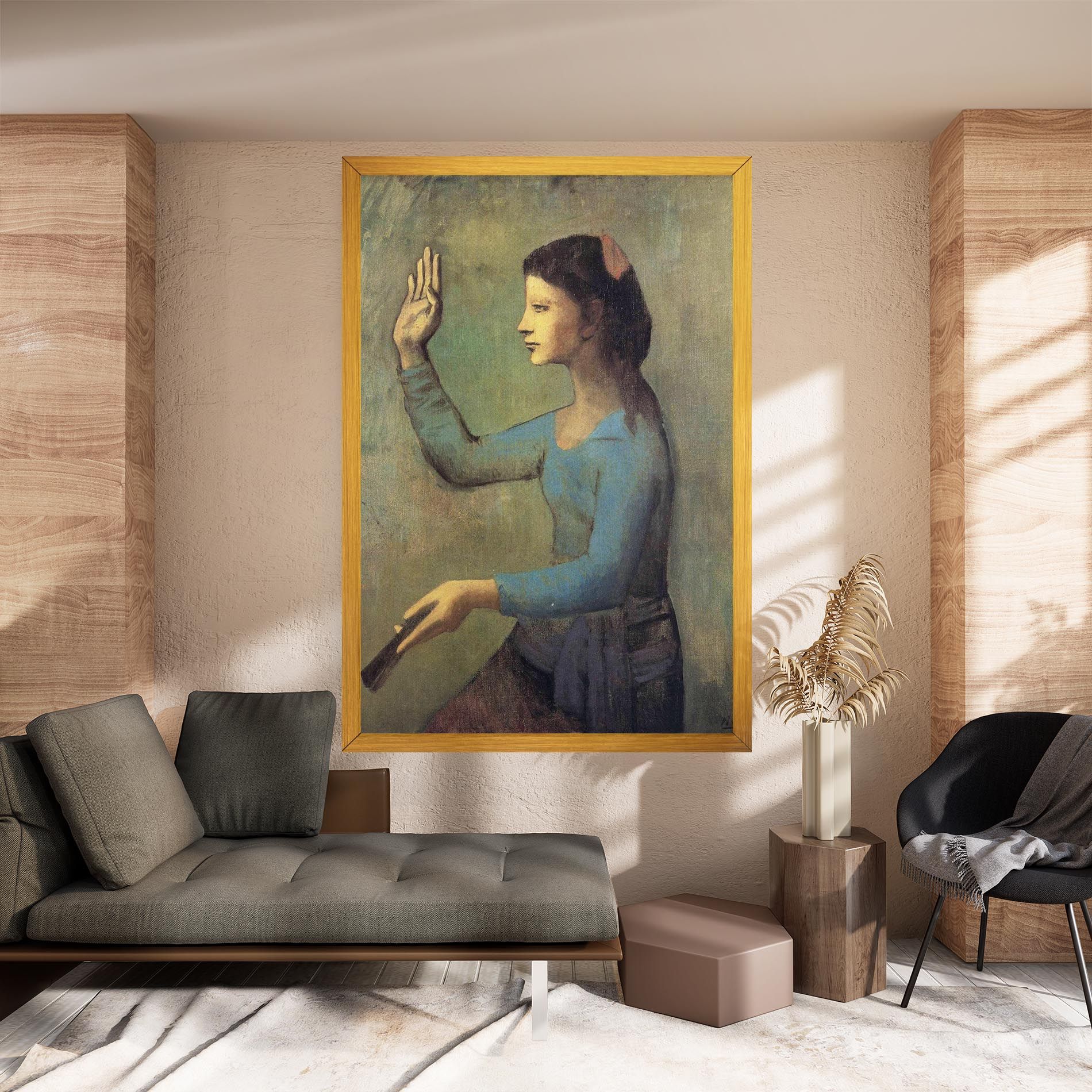 Lady With A Fan mockup 8