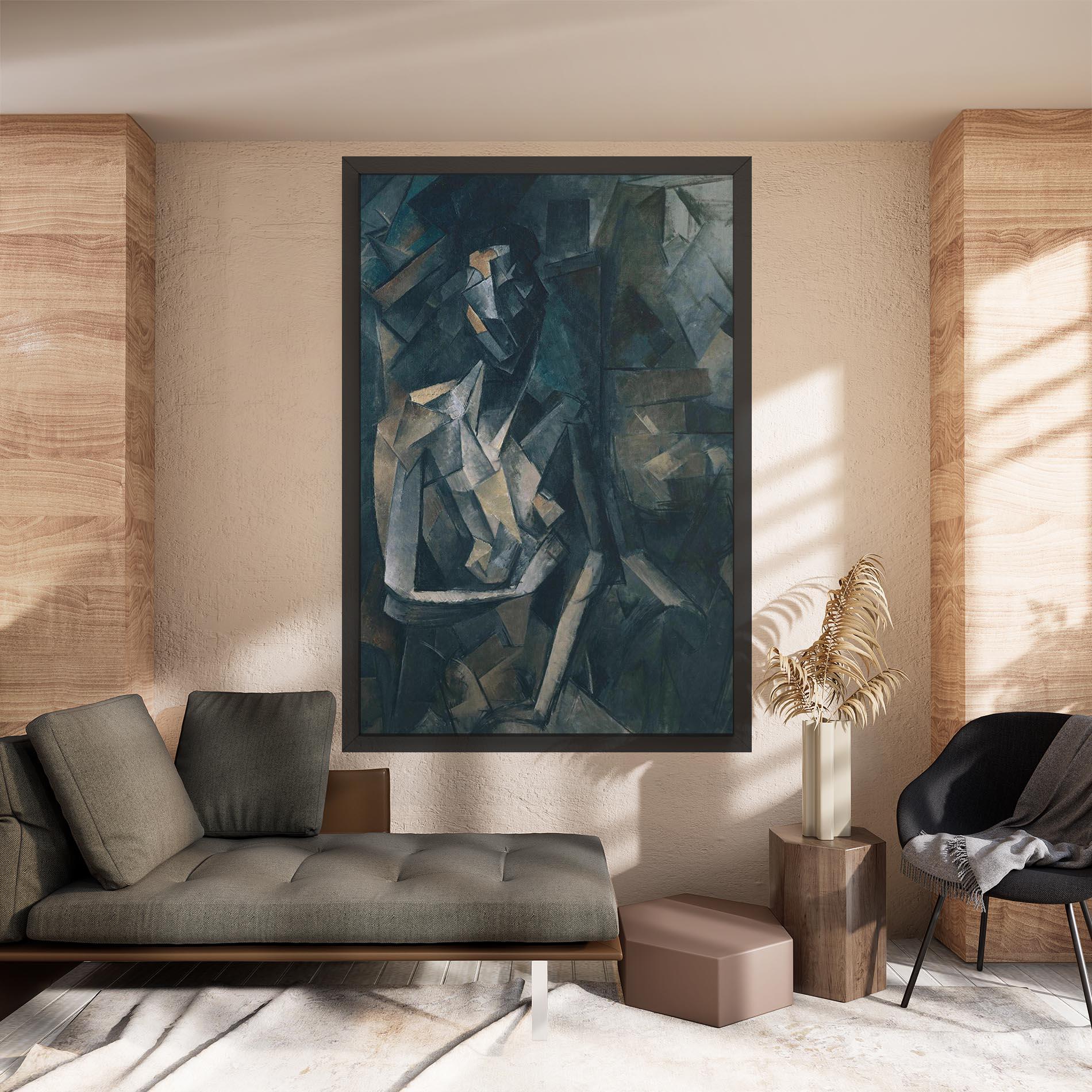 Leinwandbild Dans Un Fauteuil mockup 8