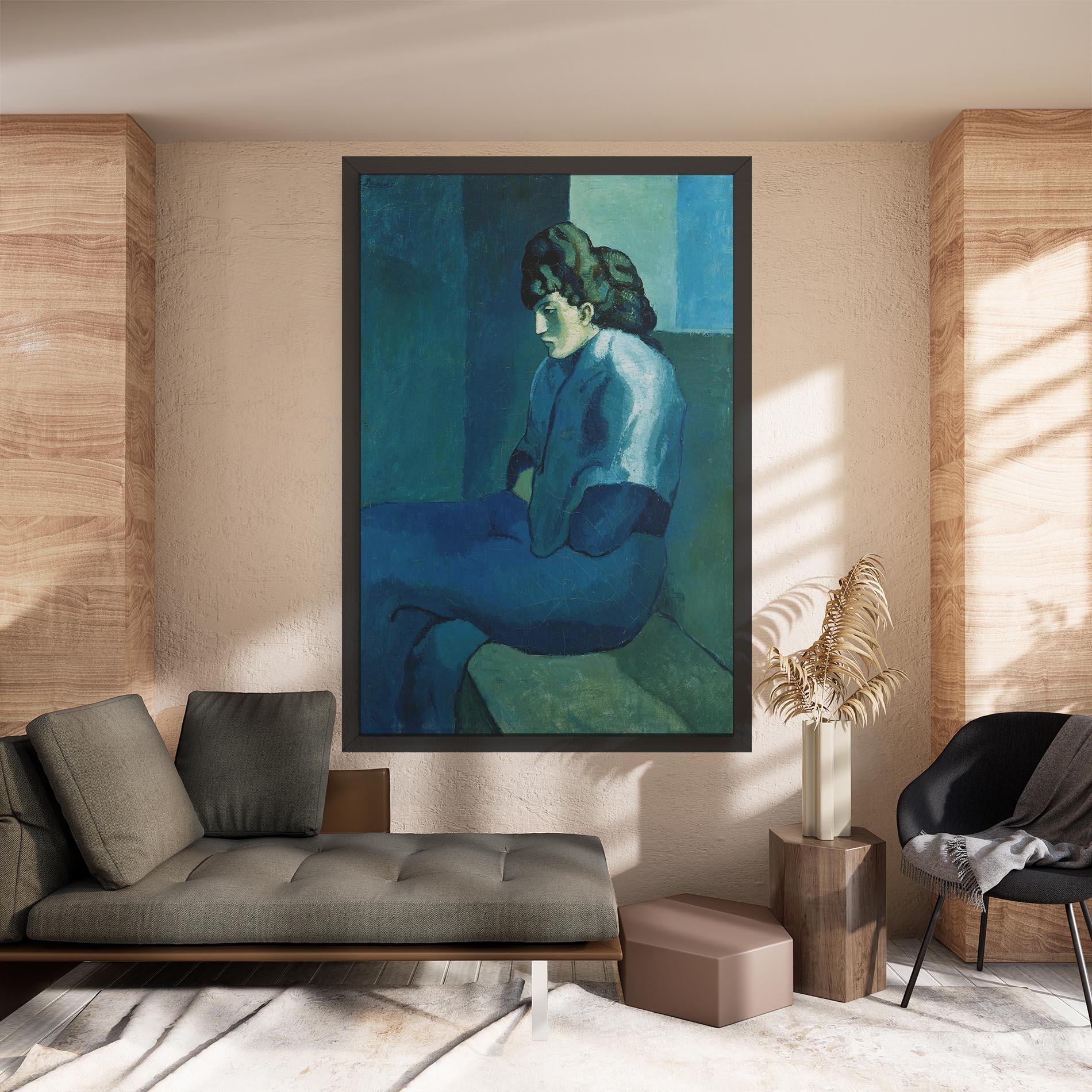 Leinwandbild Femme Assise mockup 8