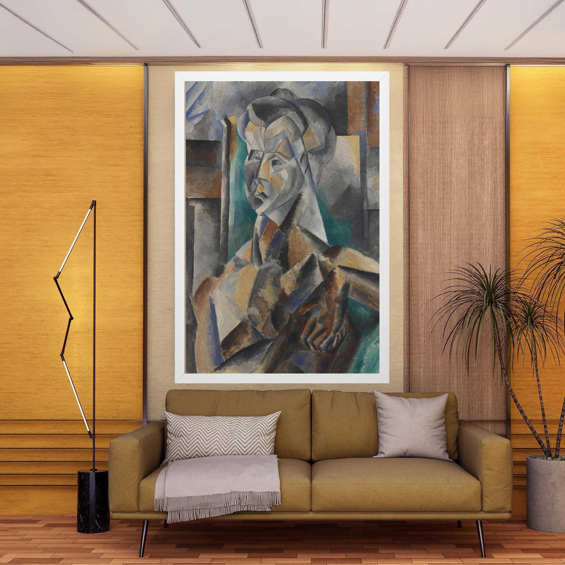 Leinwandbild Buste De Femme mockup 9