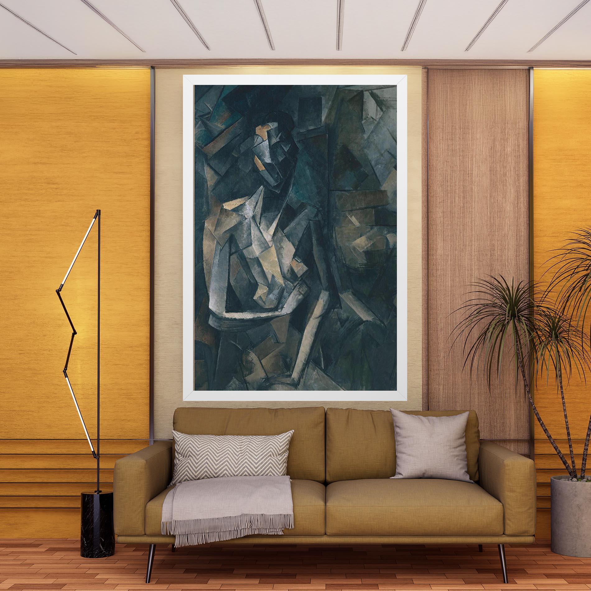 Leinwandbild Dans Un Fauteuil mockup 9