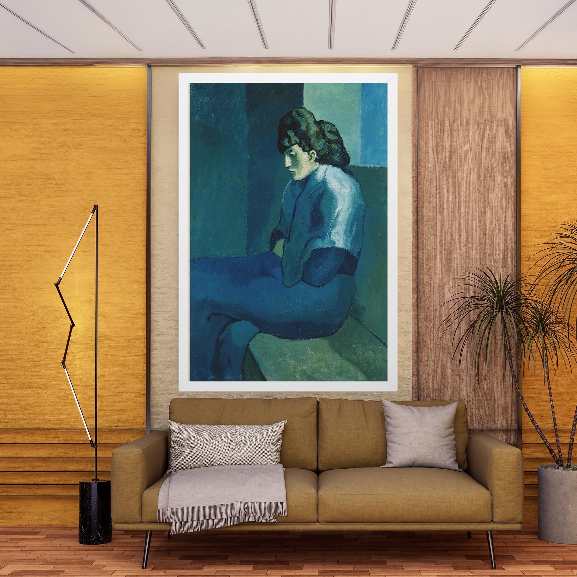 Leinwandbild Femme Assise mockup 9