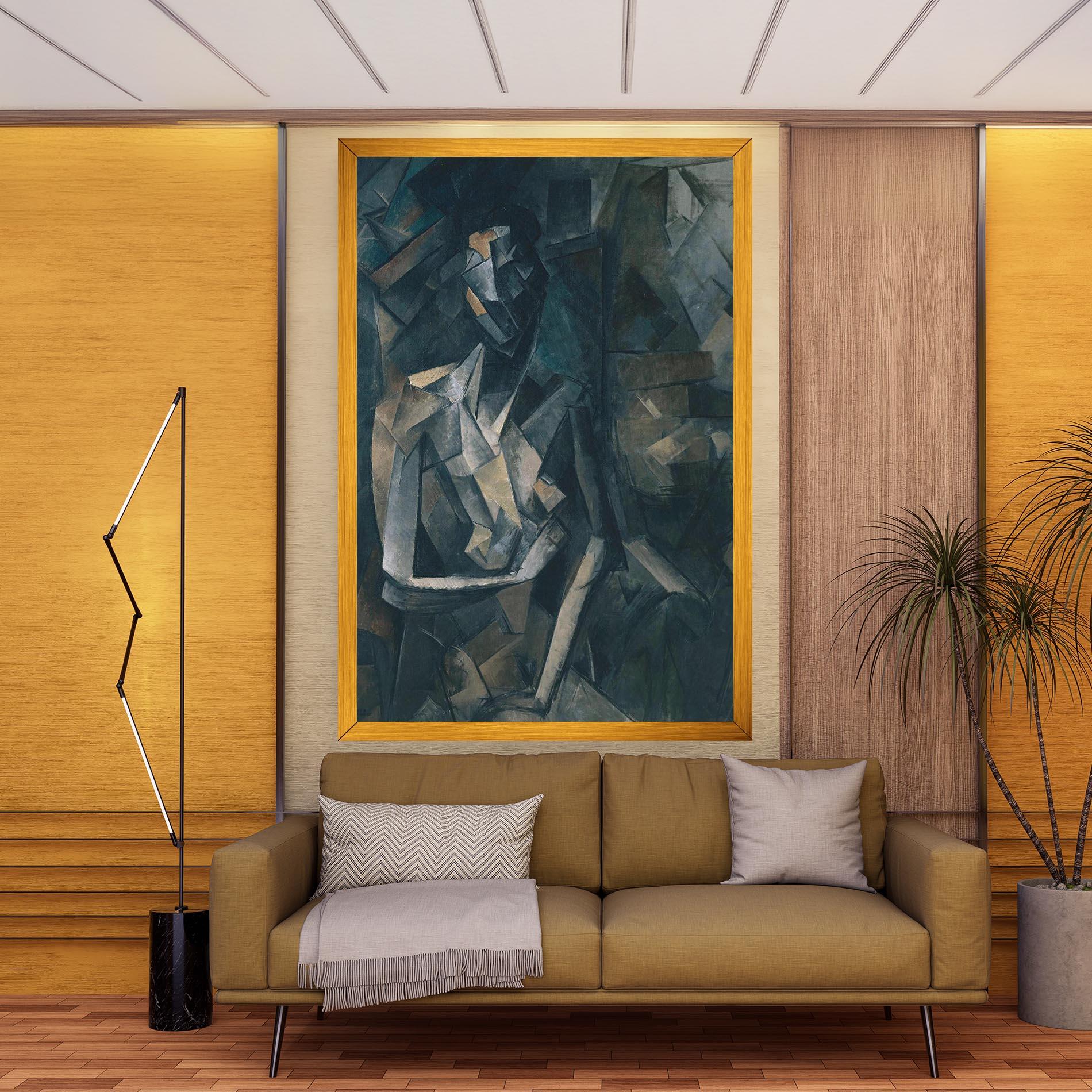 Leinwandbild Dans Un Fauteuil mockup 9