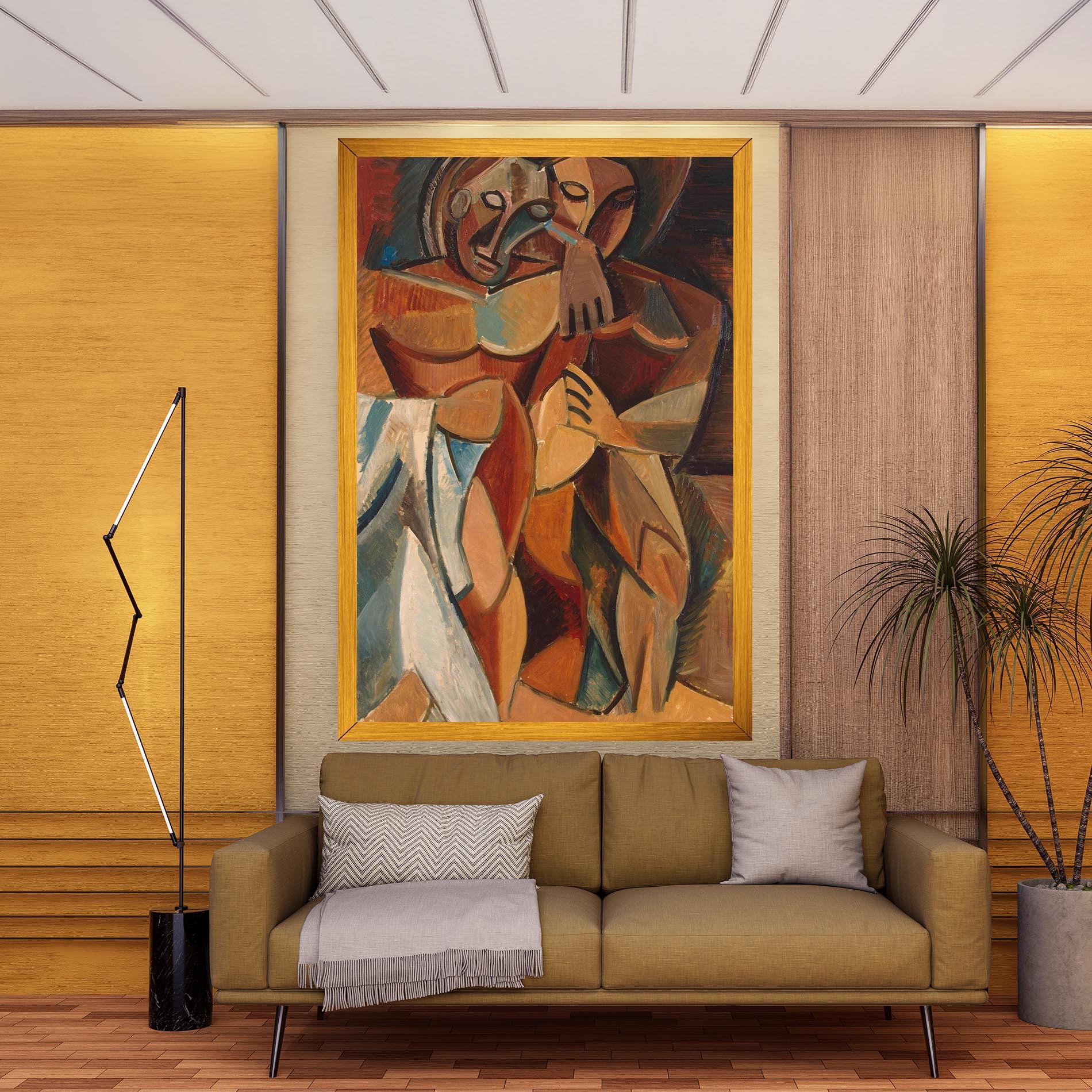 Leinwandbild Friendship Two Nudes mockup 9