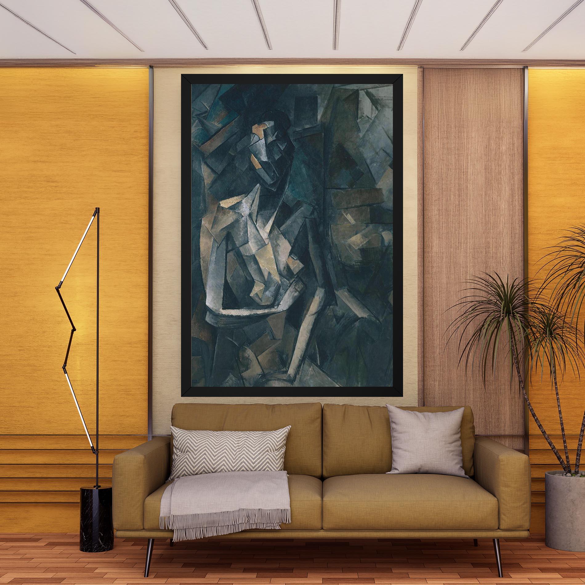 Leinwandbild Dans Un Fauteuil mockup 9