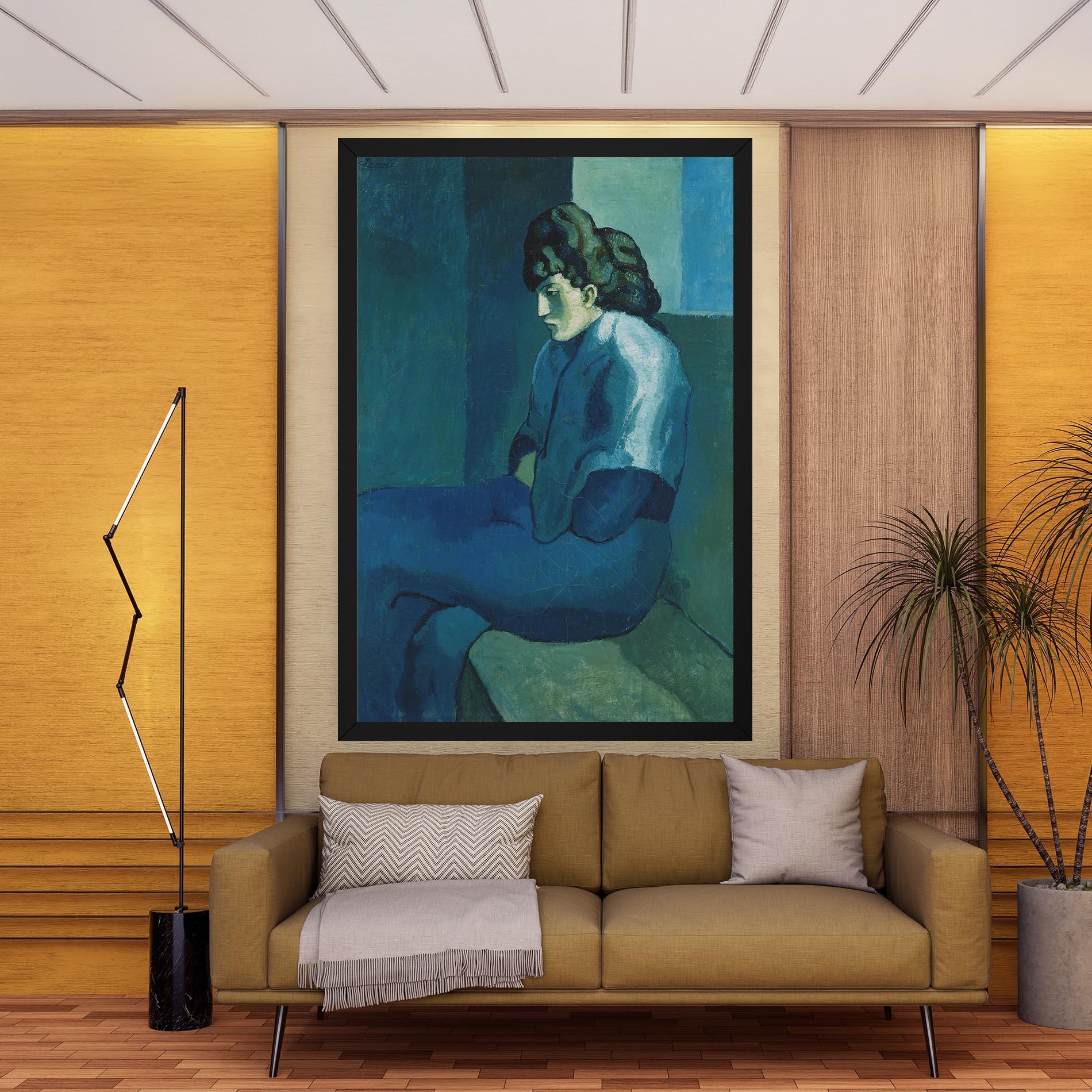 Leinwandbild Femme Assise mockup 9