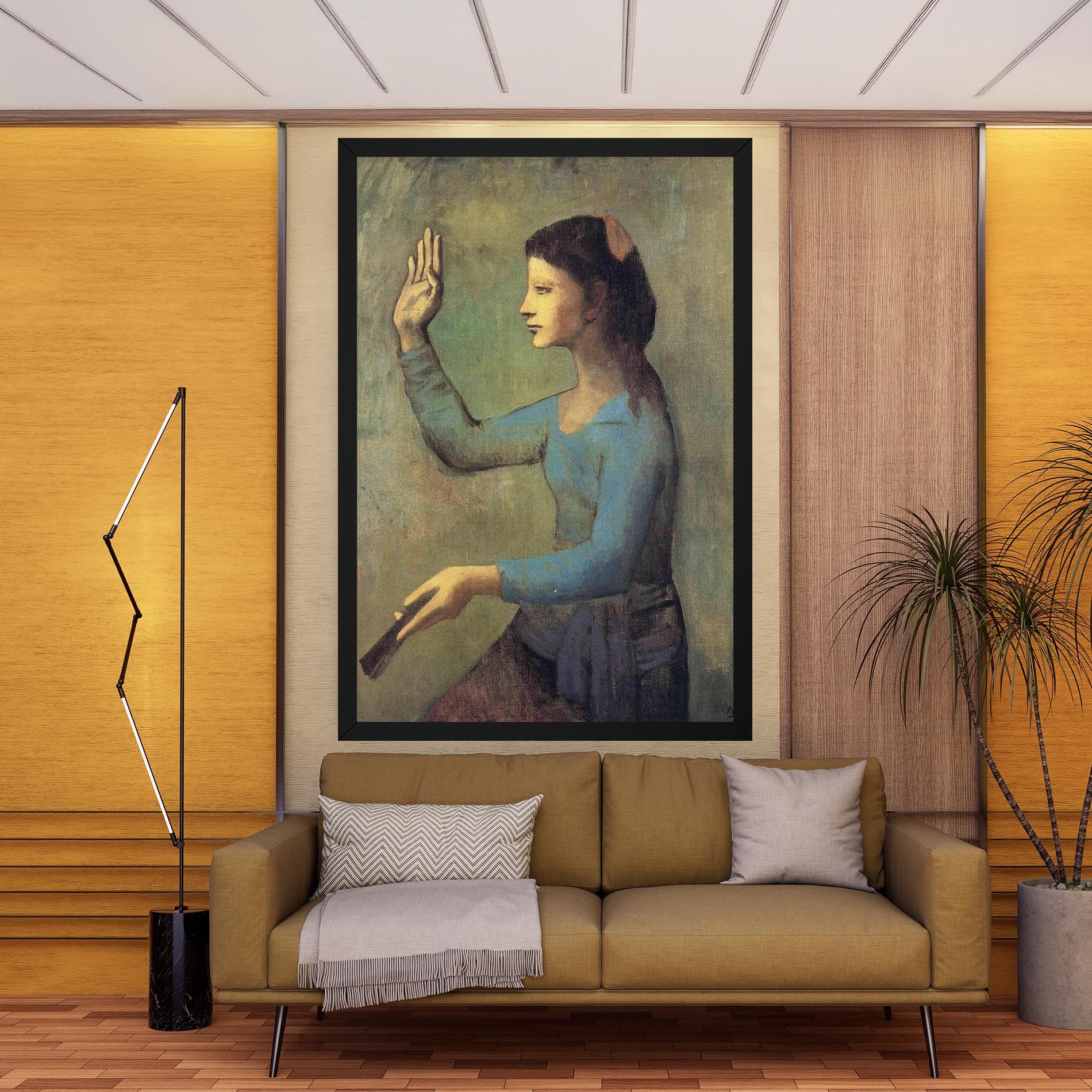 Lady With A Fan mockup 9