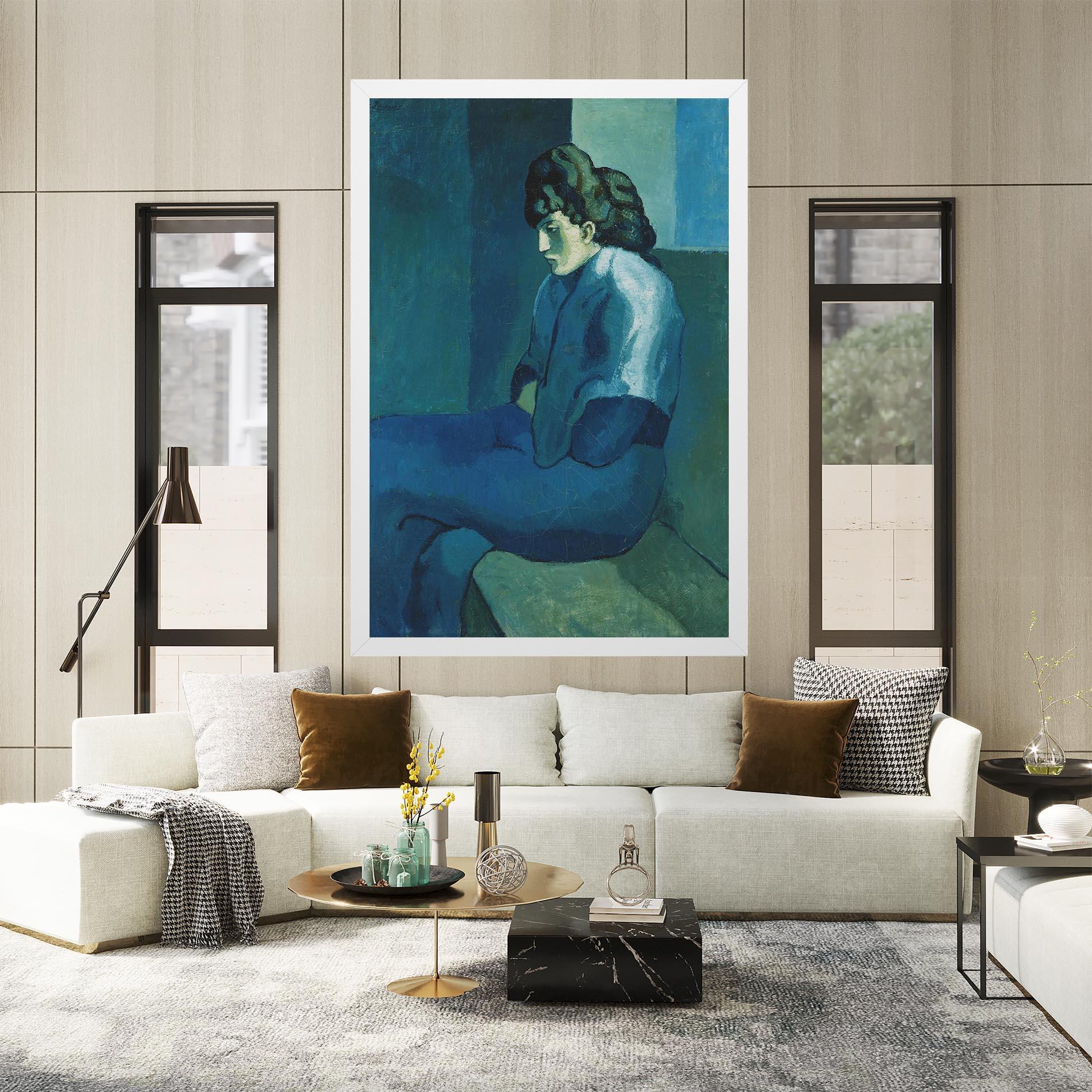 Leinwandbild Femme Assise mockup 2