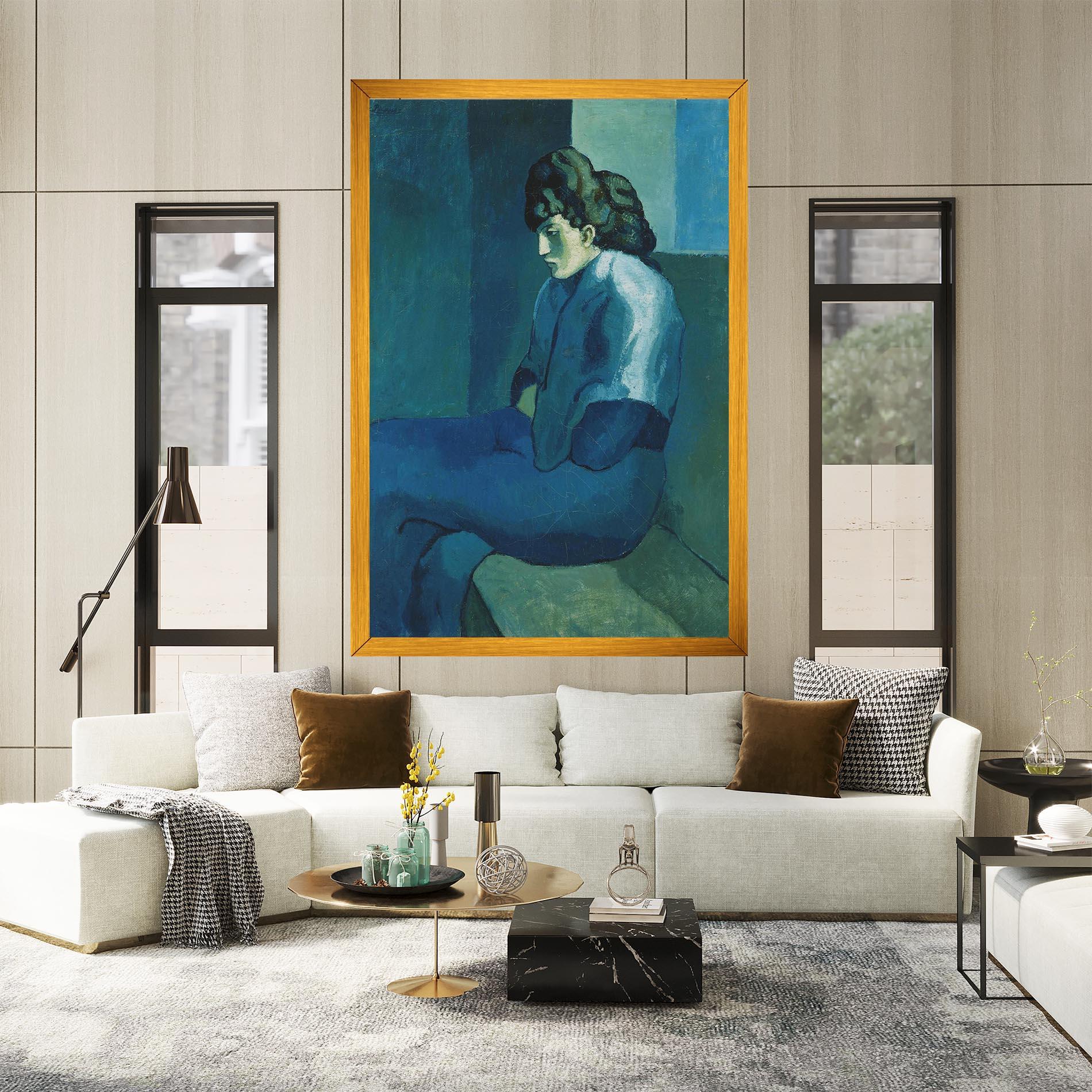 Leinwandbild Femme Assise mockup 2