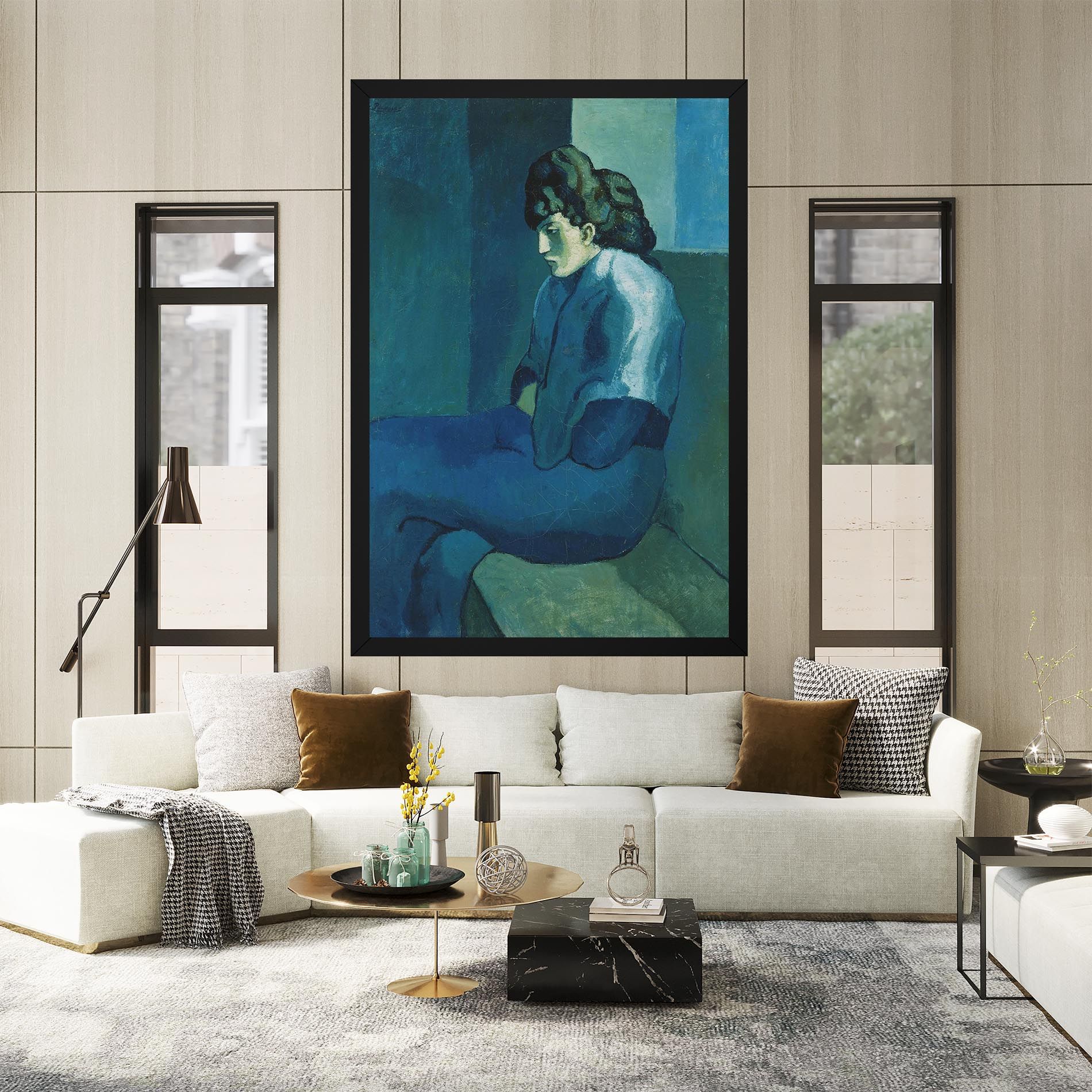 Femme Assise mockup 2