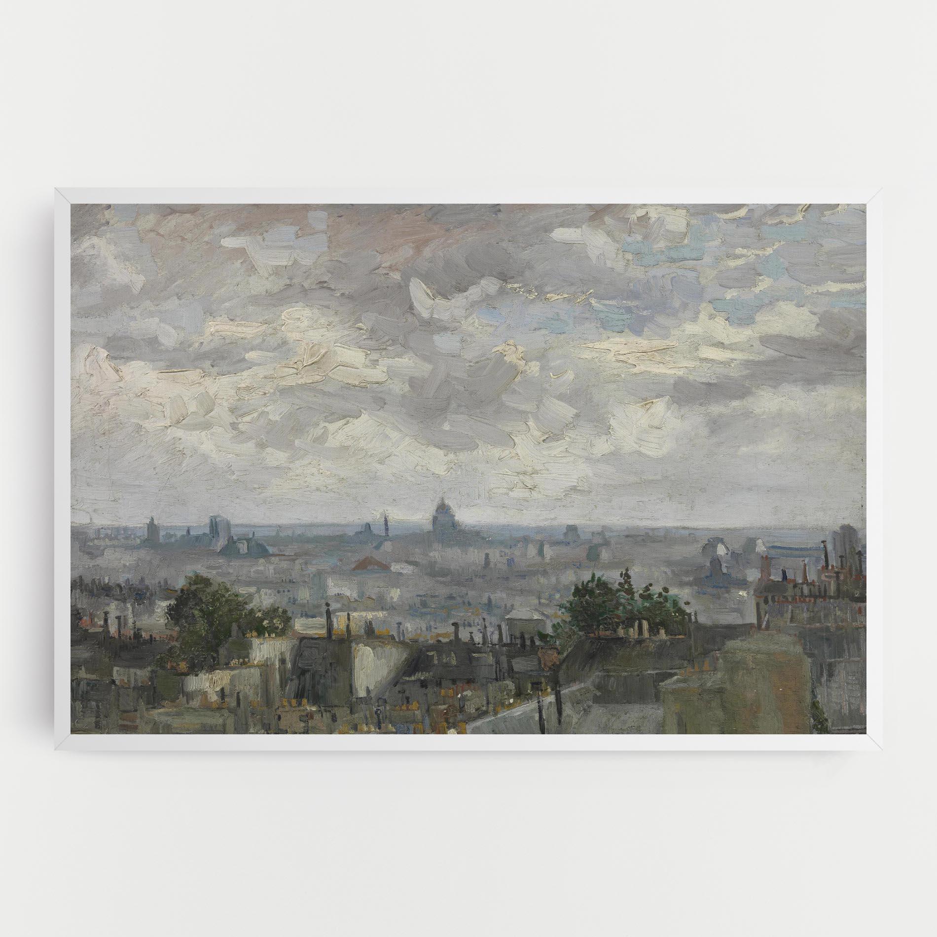 Leinwandbild Gezicht Op Paris mockup 0