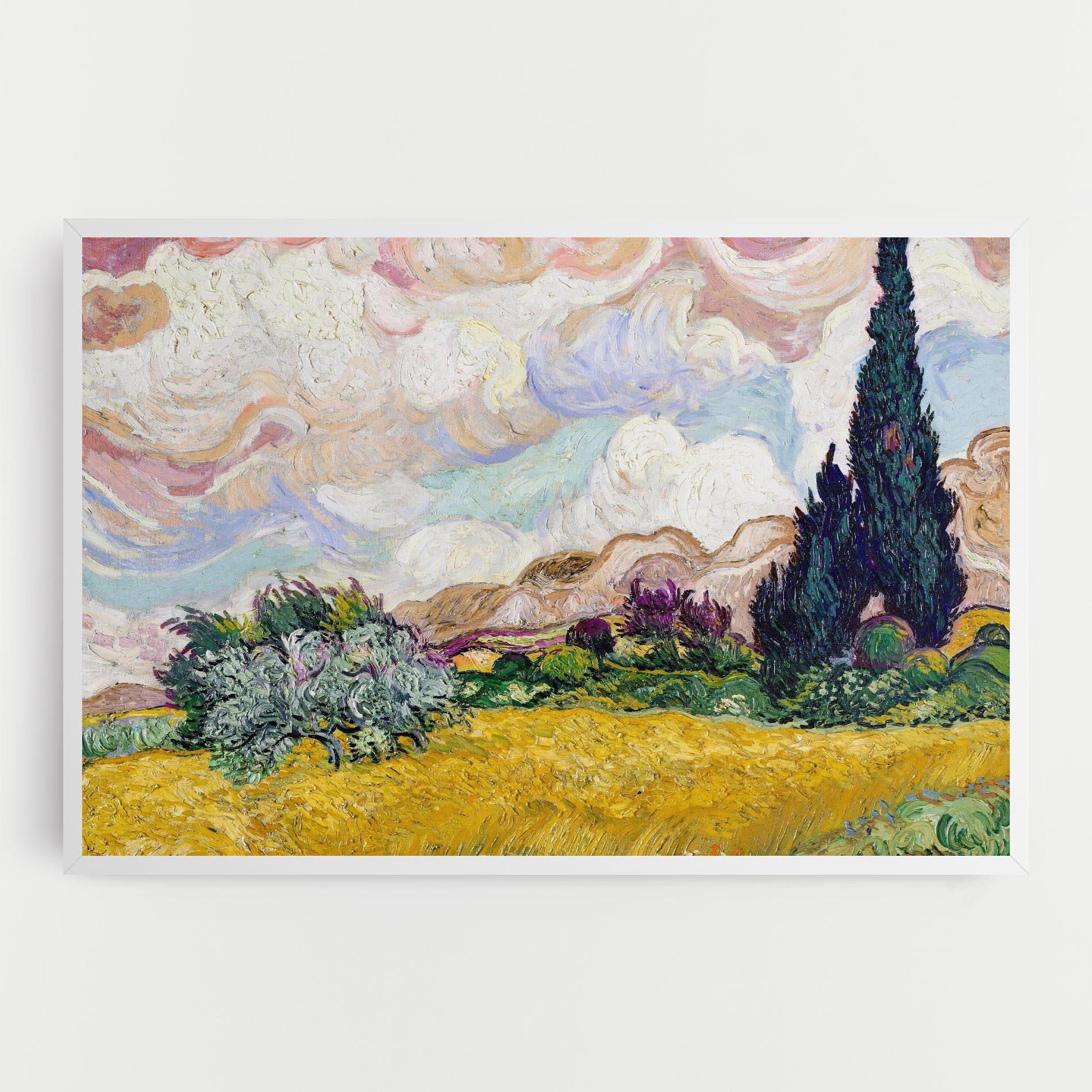 Leinwandbild Pastel Wheat Field mockup 0