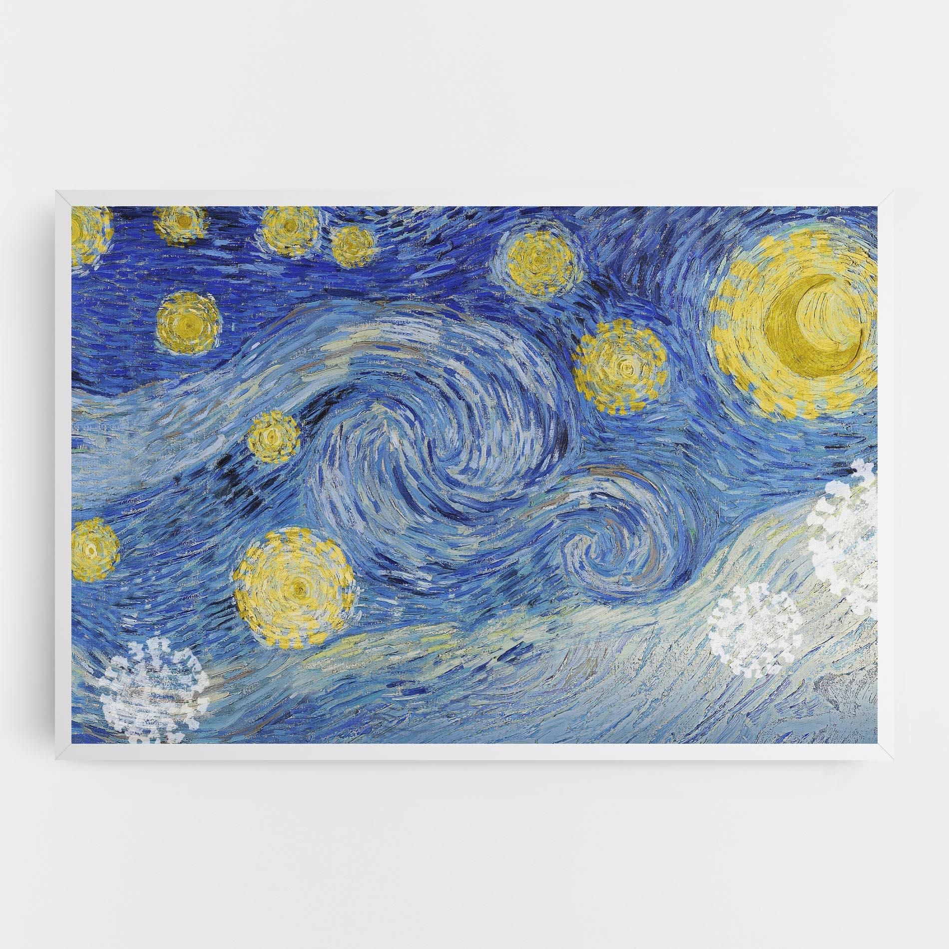 Leinwandbild Van Gogh Starry Night mockup 0