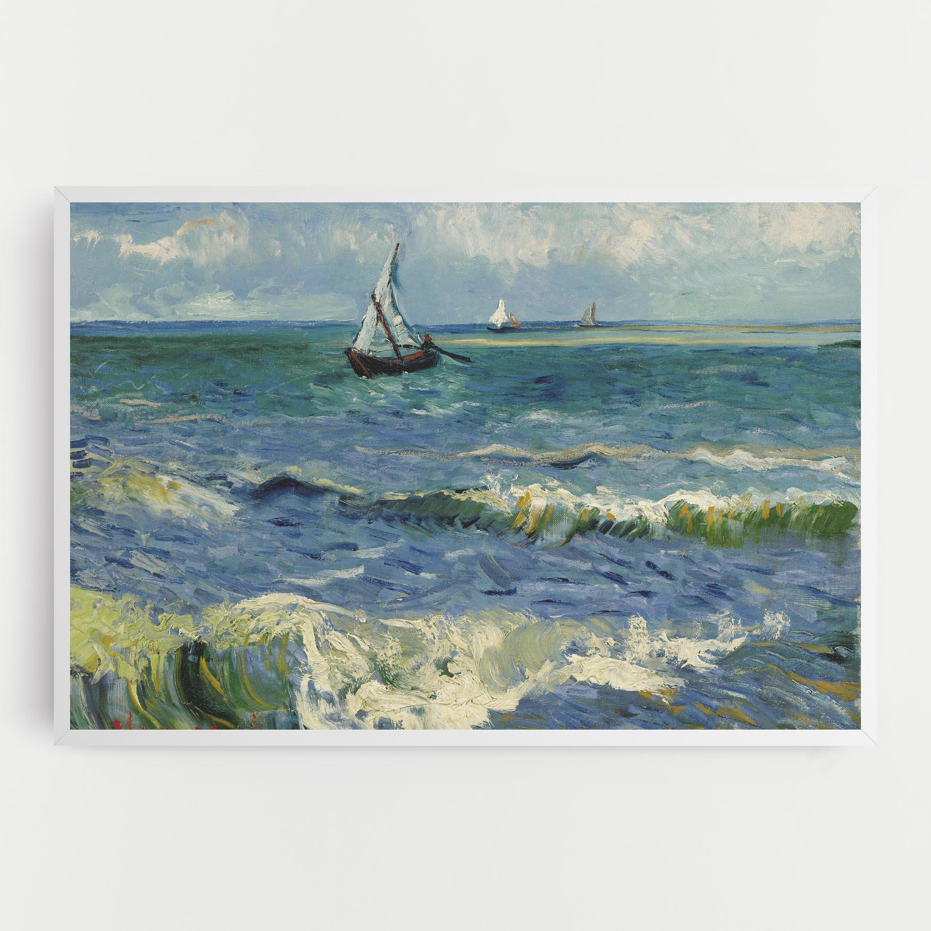 Leinwandbild Zeegezicht Saintes Maries mockup 0