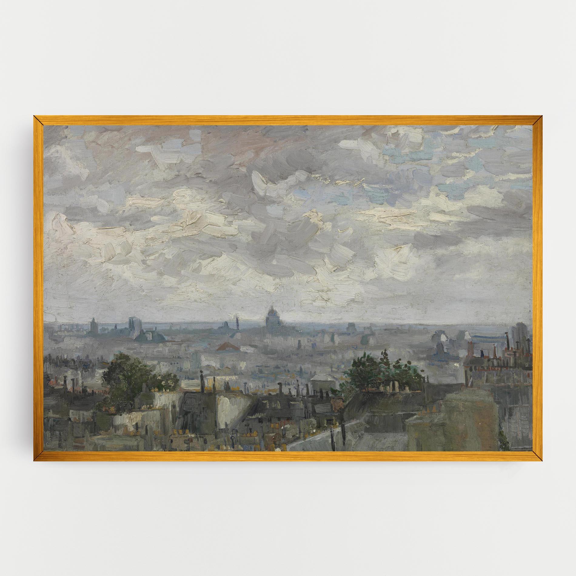 Leinwandbild Gezicht Op Paris mockup 0